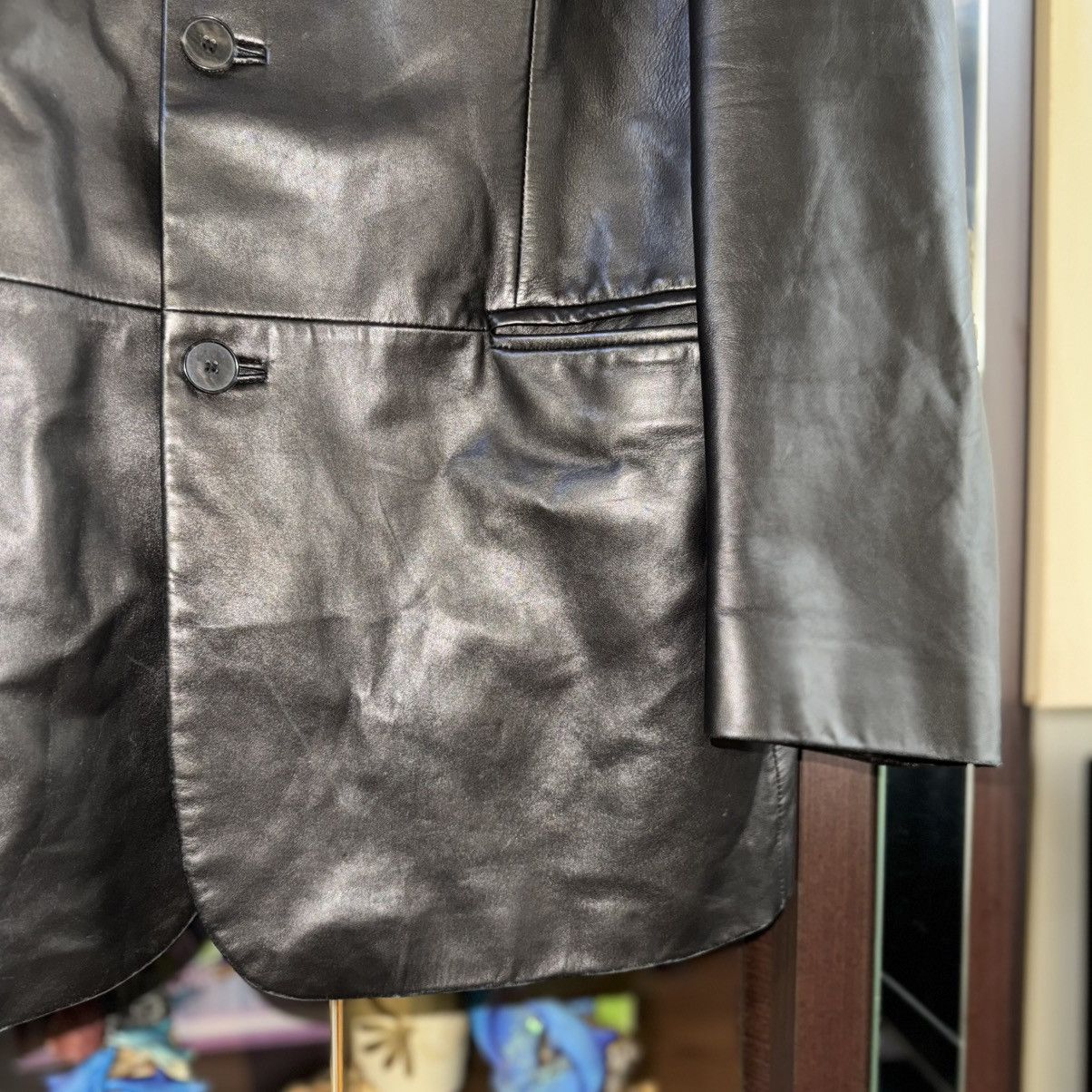 Hugo Boss Vintage 90s Hugo Boss Leather Jacket Coat Size US XL / EU 56 / 4 - 8 Thumbnail