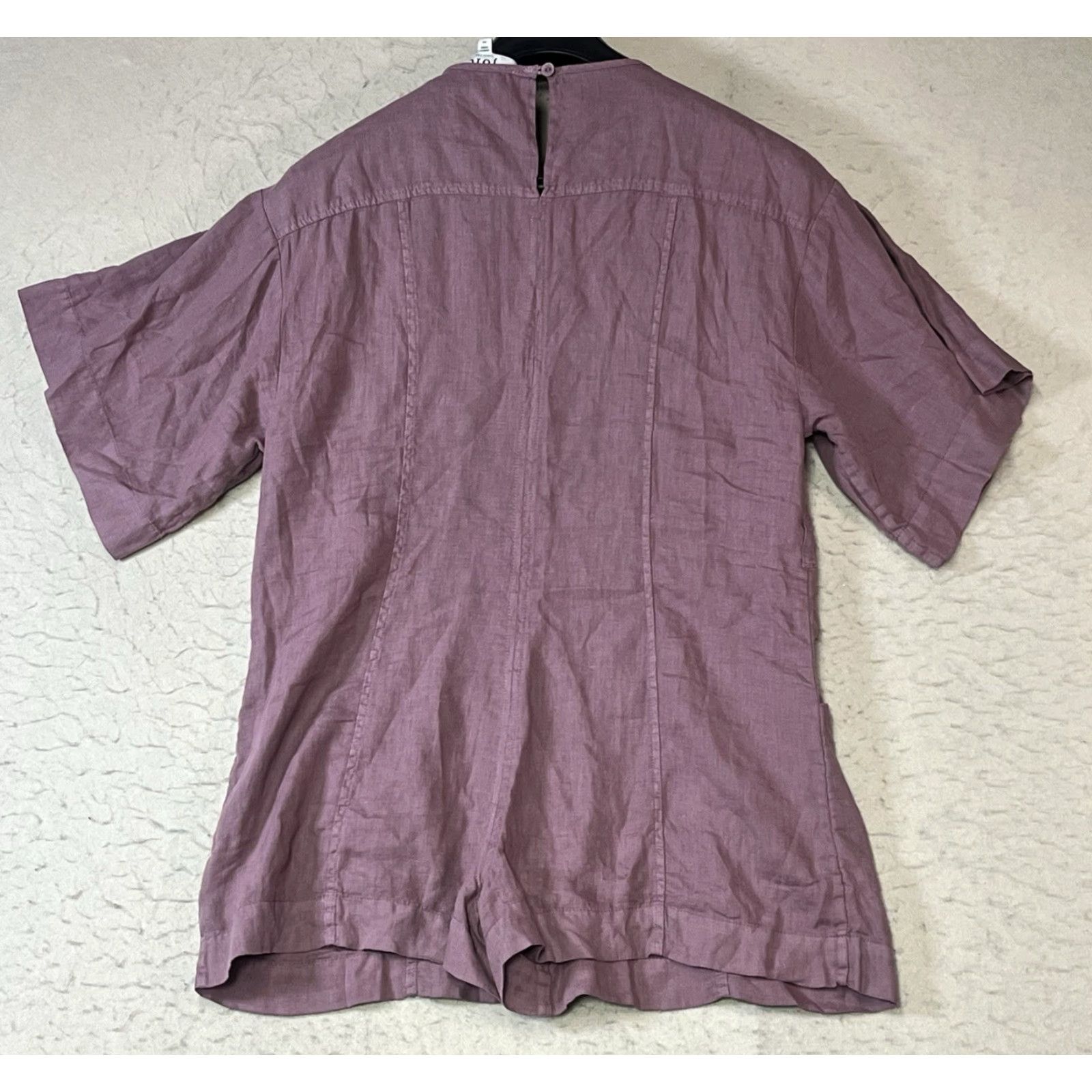 Joie JOIE Pink Linen Top Blouse 100% Linen Short Sleeve Oversized Women XS XS Small Clothing Ladies Womens) Size XS / US 0-2 / IT 36-38 - 2 Thumbnail