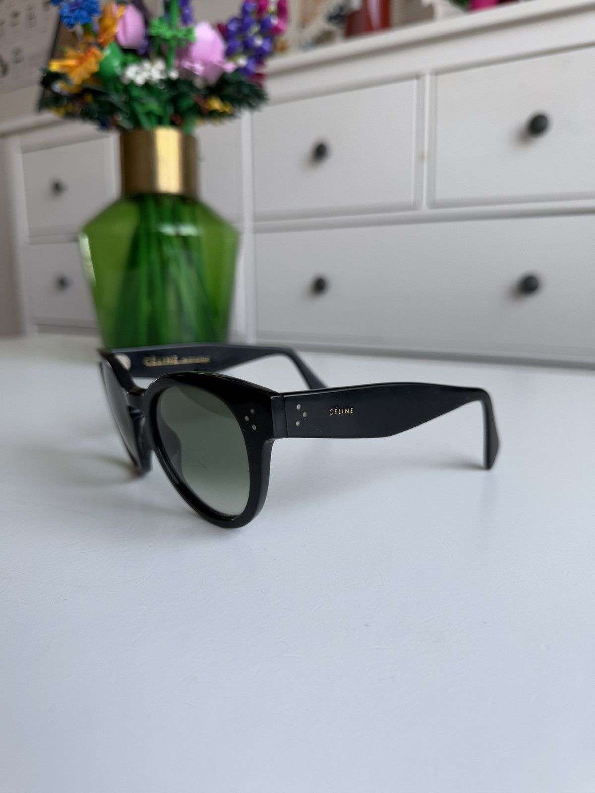 Celine × Designer Celine 41049/s black oversized sunglasses designer luxury y2k Size ONE SIZE - 4 Thumbnail