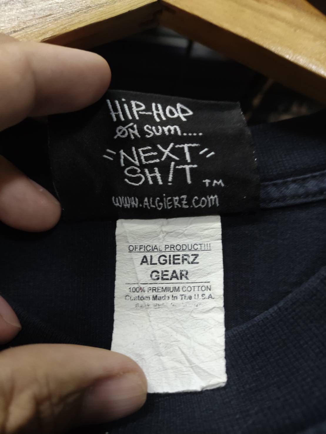 Rap Tees Vtg 90's Algierz Gear " Thinking Throwed! " Graffiti T-Shirt Size US XXL / EU 58 / 5 - 7 Thumbnail