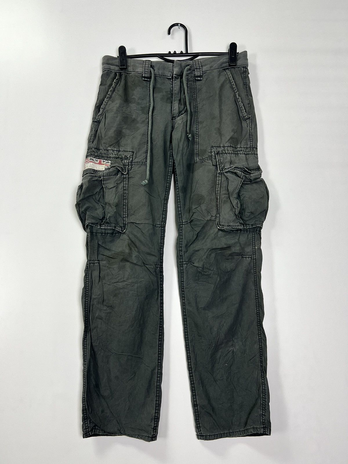 image of Denim And Supply Ralph Lauren Denim & Supply Ralph Laurent Cargo Pants in Dark Grey, Men's (Size 30