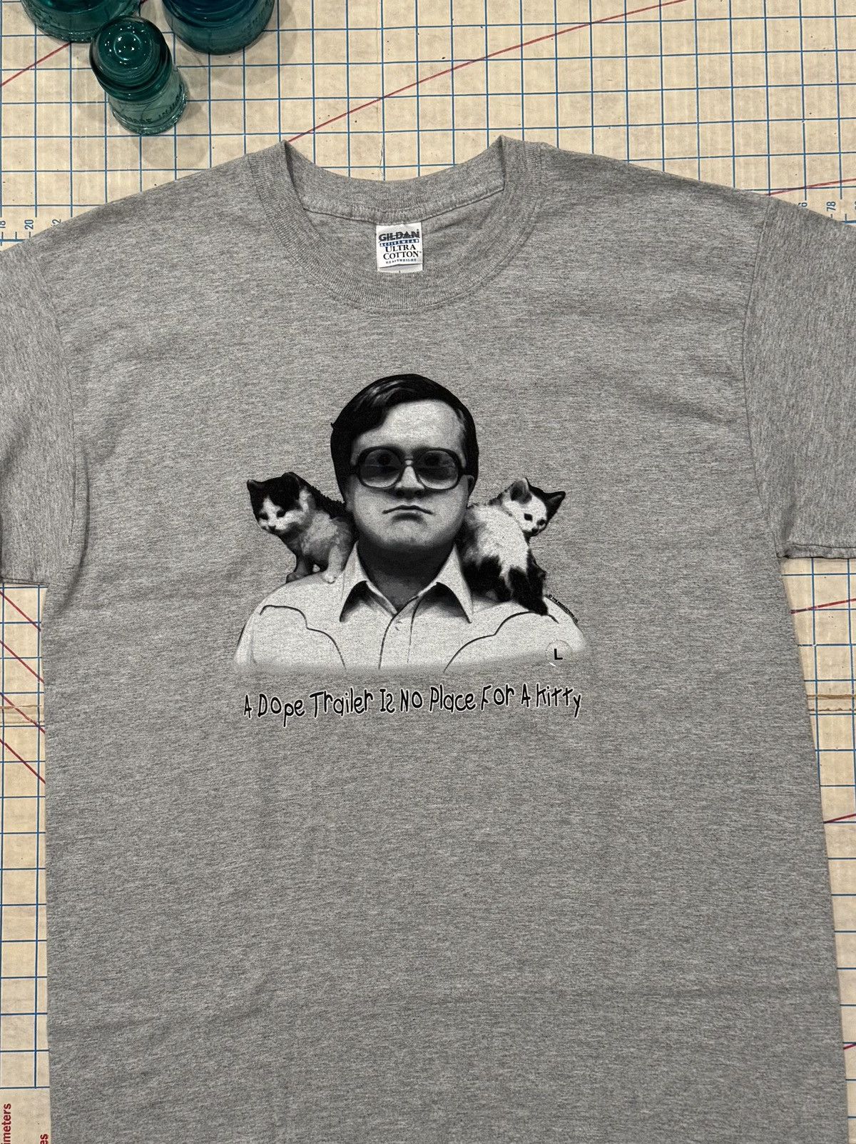 Vintage Vintage Trailer Park Boys Bubbles A Dope Trailer Tee Gray L Size US L / EU 52-54 / 3 - 3 Thumbnail