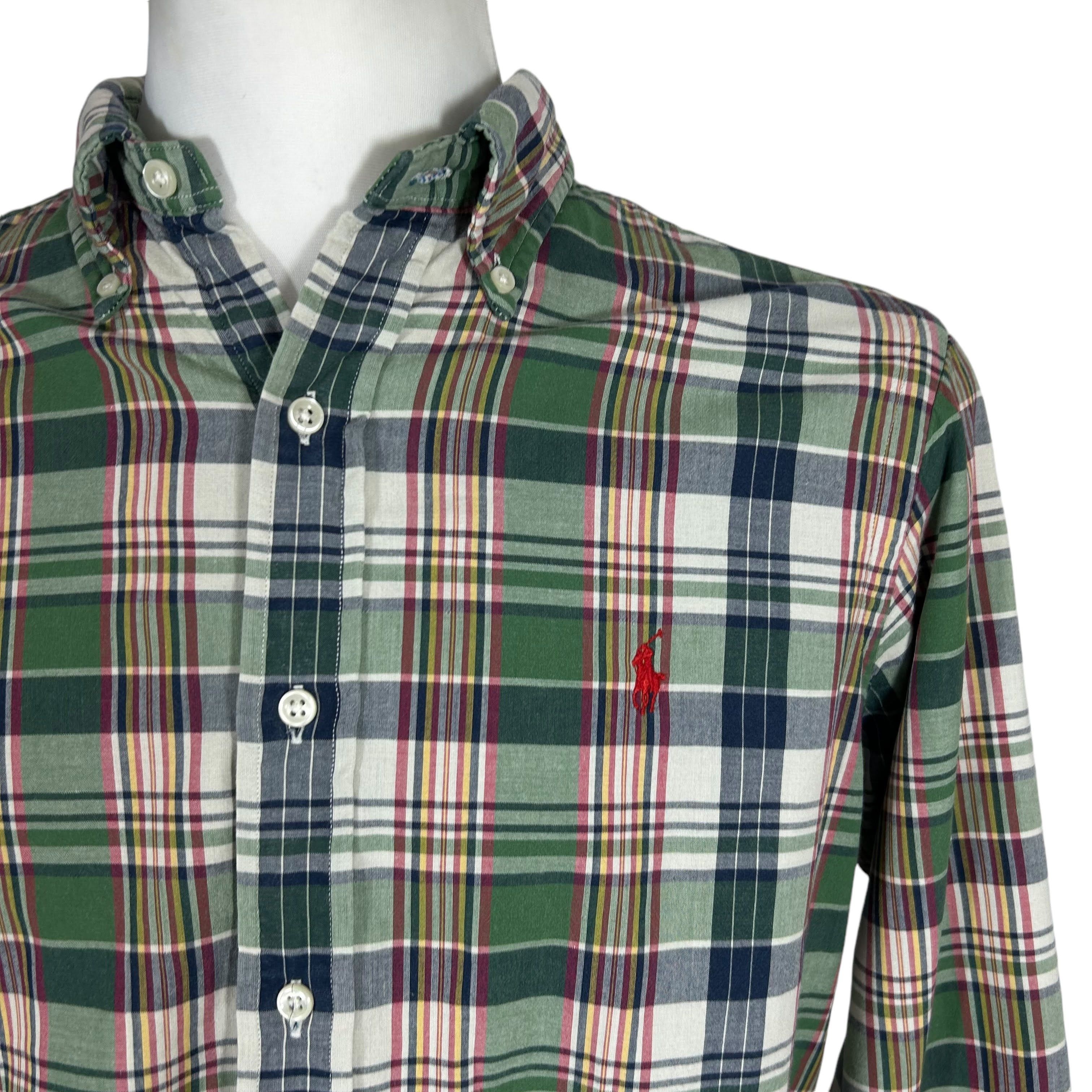 Polo Ralph Lauren Polo Ralph Lauren Green Check Lined Shirt Cotton M Size US M / EU 48-50 / 2 - 3 Thumbnail