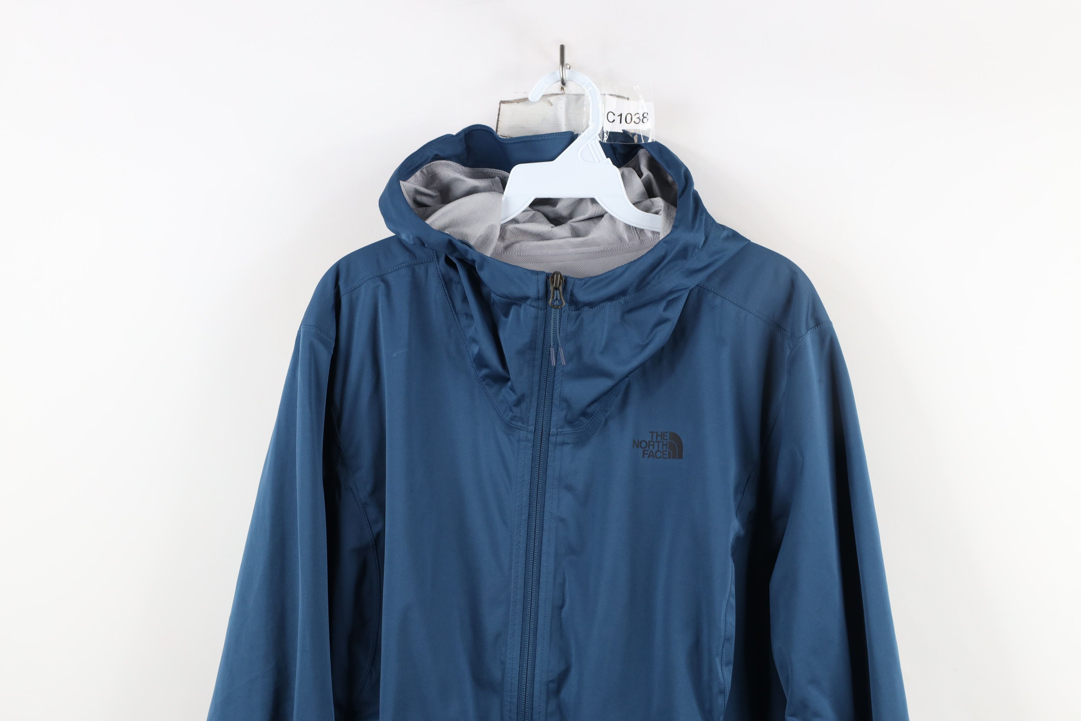 The North Face × Vintage The North Face DryVent Waterproof Hooded Rain Jacket Blue Size XXL / US 16-18 / IT 52-54 - 2 Thumbnail
