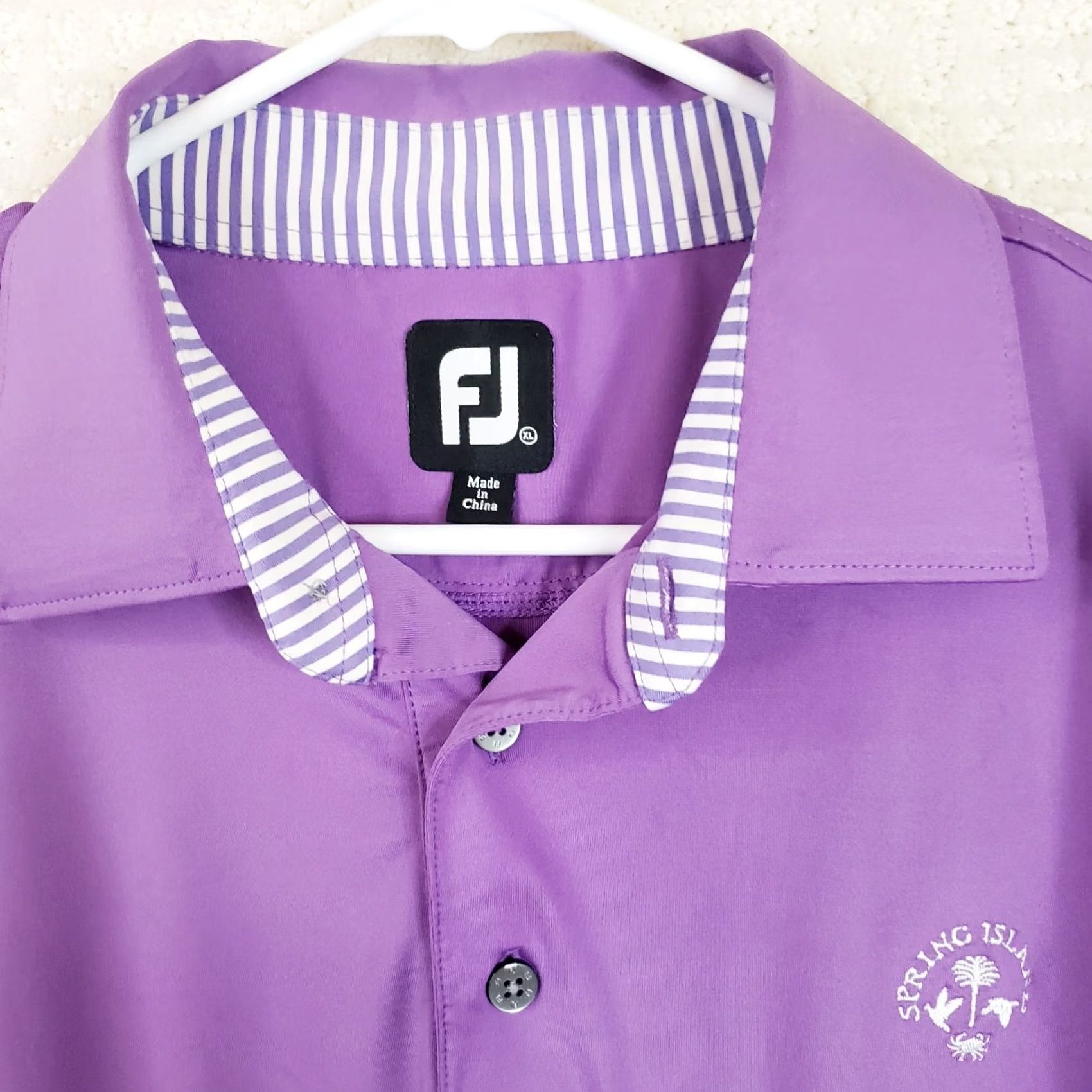 Footjoy FootJoy Polo Shirt Mens XL Purple Golf Polo Stretch Performance Breathable Shirt Polo NikeOops Size US XL / EU 56 / 4 - 4 Thumbnail