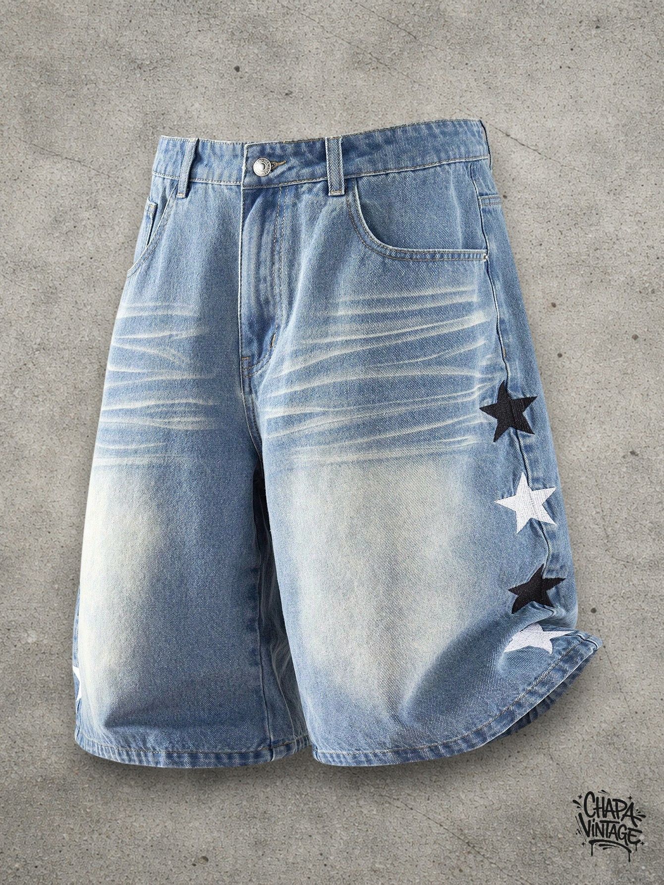 Japanese Brand Washed denim shorts Size US 32 / EU 48 - 1 Thumbnail