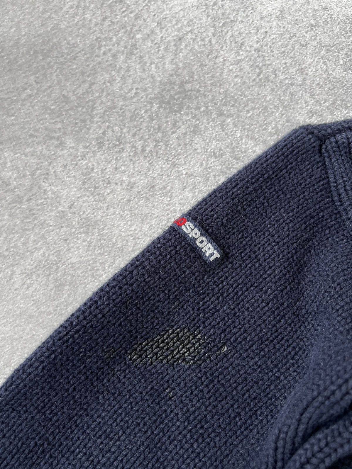 Polo Ralph Lauren × Vintage Vintage Polo Sport USA flag big logo kids sweater Size US XS / EU 42 / 0 - 12 Thumbnail