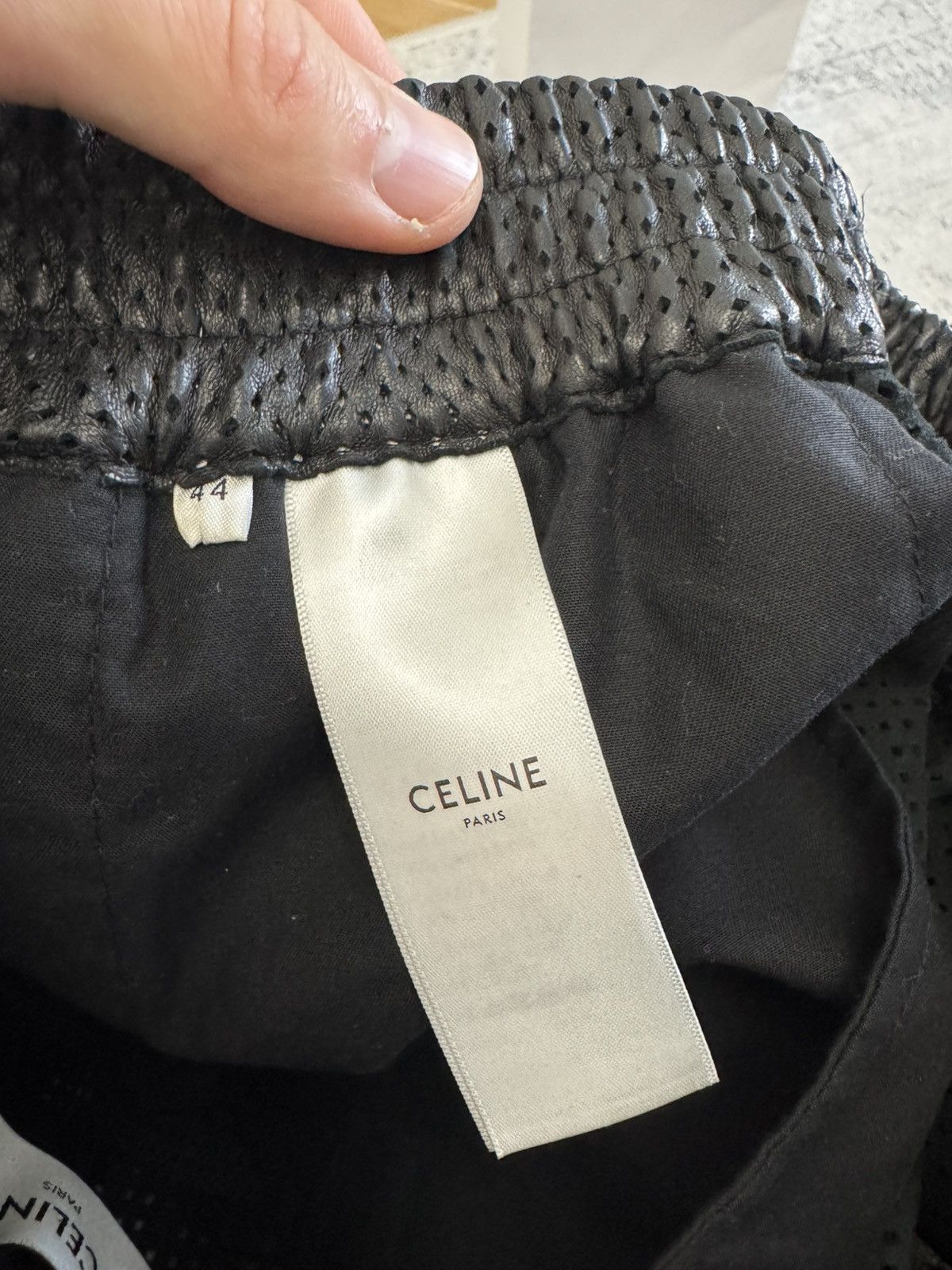 Celine Celine Paris Lambskin Leather Logo Designer Shorts Luxury Size US 30 / EU 46 - 9 Thumbnail