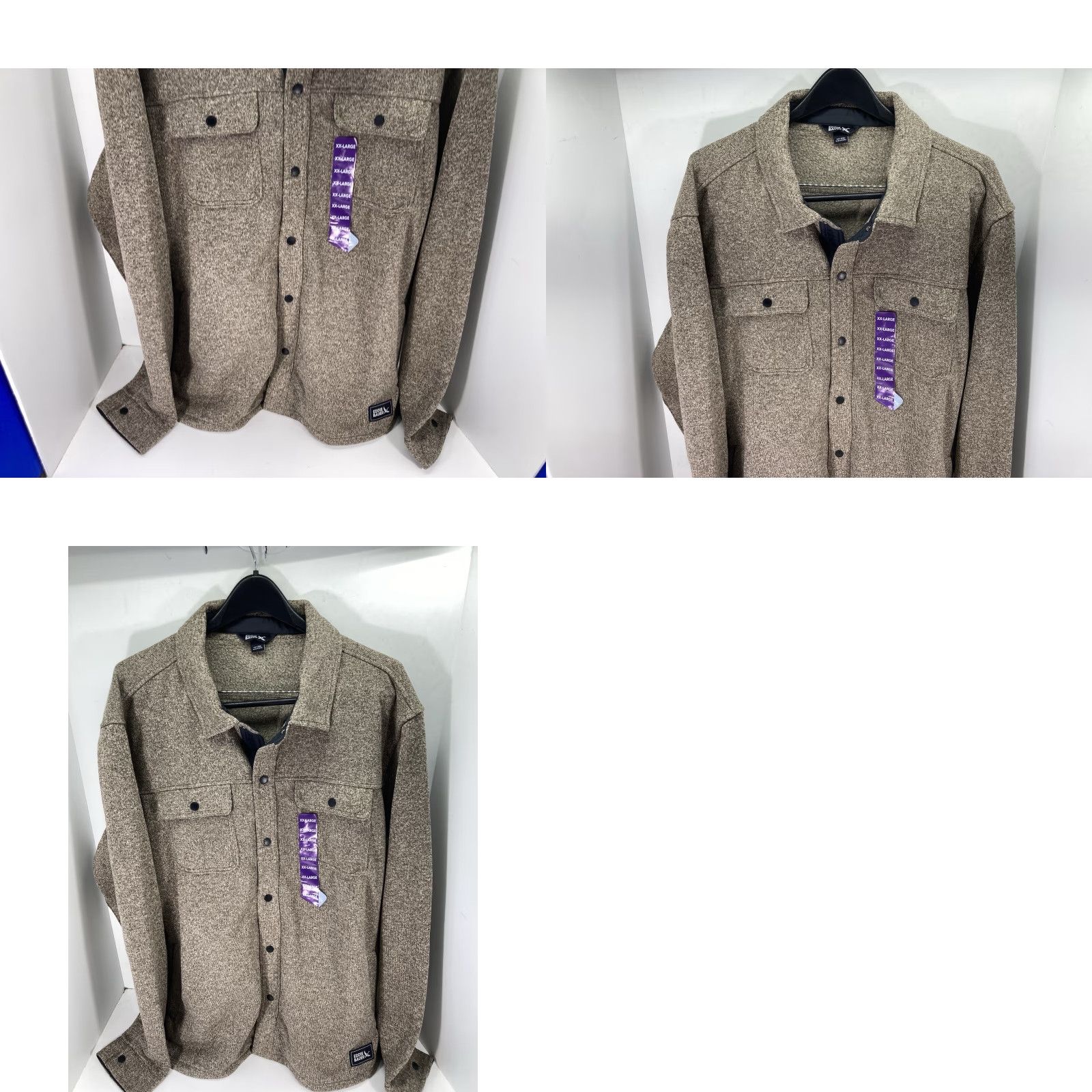 Eddie Bauer VINTAGE Eddie Bauer Fleece Shirt Jacket Men 2XL Brown Snap Long Sleeve NWT Shacket Shirt Jacket Mens Brown 2XL Size US XXL / EU 58 / 5 - 9 Thumbnail