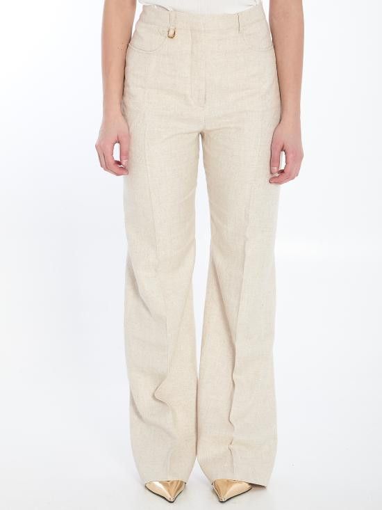 Jacquemus JACQUEMUS Women Straight Pants 243PA003 BEIGE Size 28" / US 6 / IT 42 - 1 Thumbnail