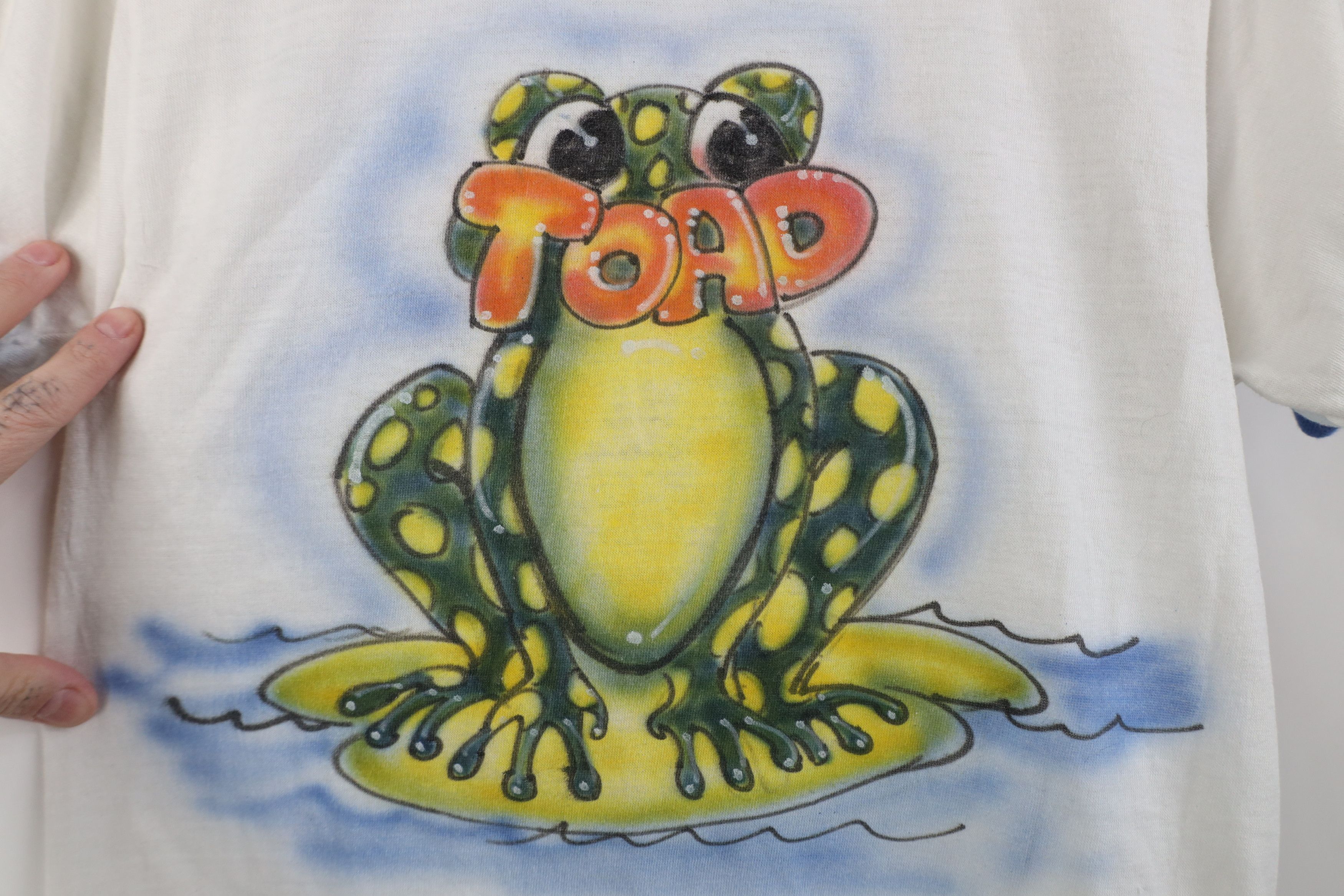 Vintage Vintage 70s Toad Frog Short Sleeve Ringer T-Shirt USA Size S / US 4 / IT 40 - 4 Thumbnail