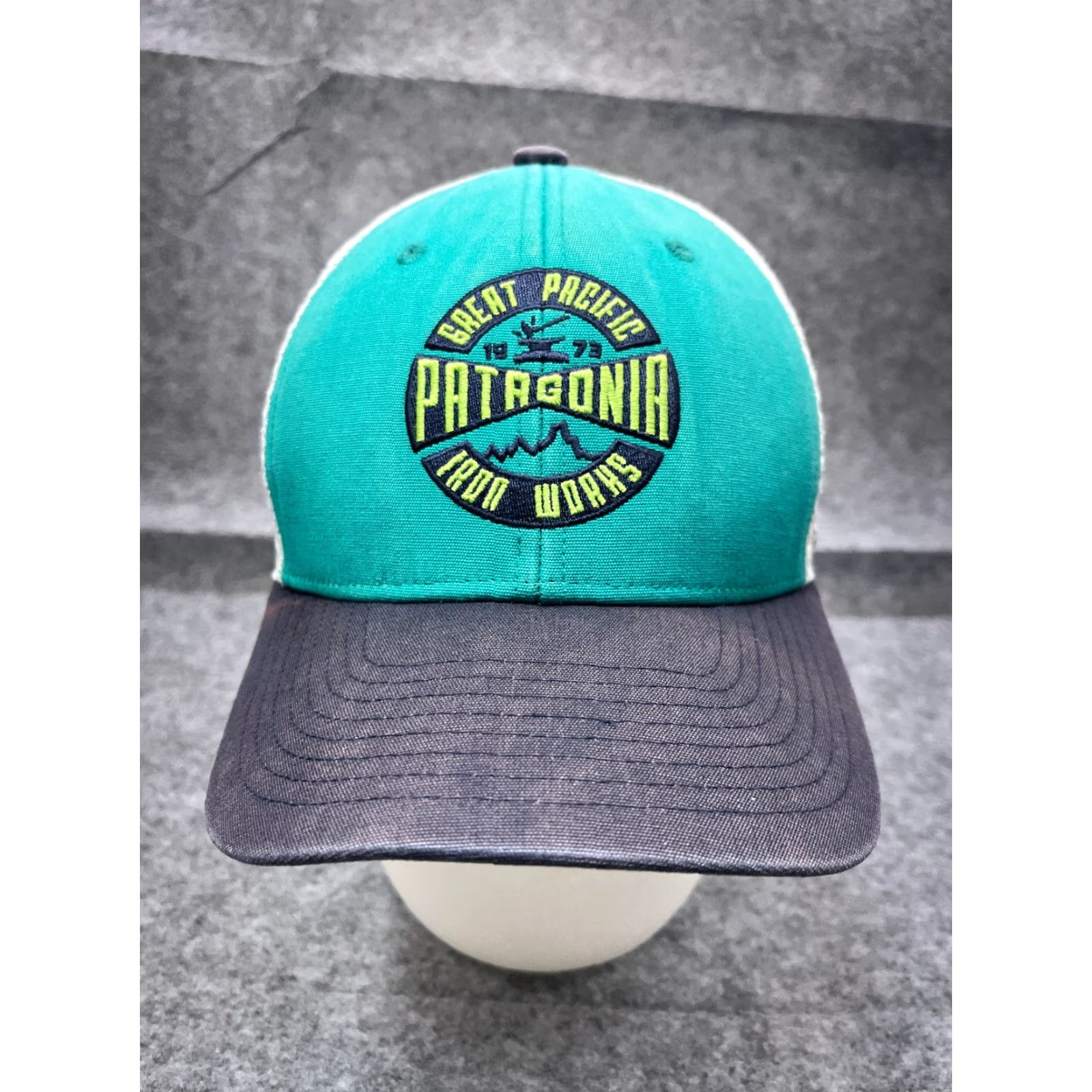 Patagonia VINTAGE Patagonia Trucker Hat Cap Adult One Size Blue Cotton Twill Size ONE SIZE - 2 Thumbnail