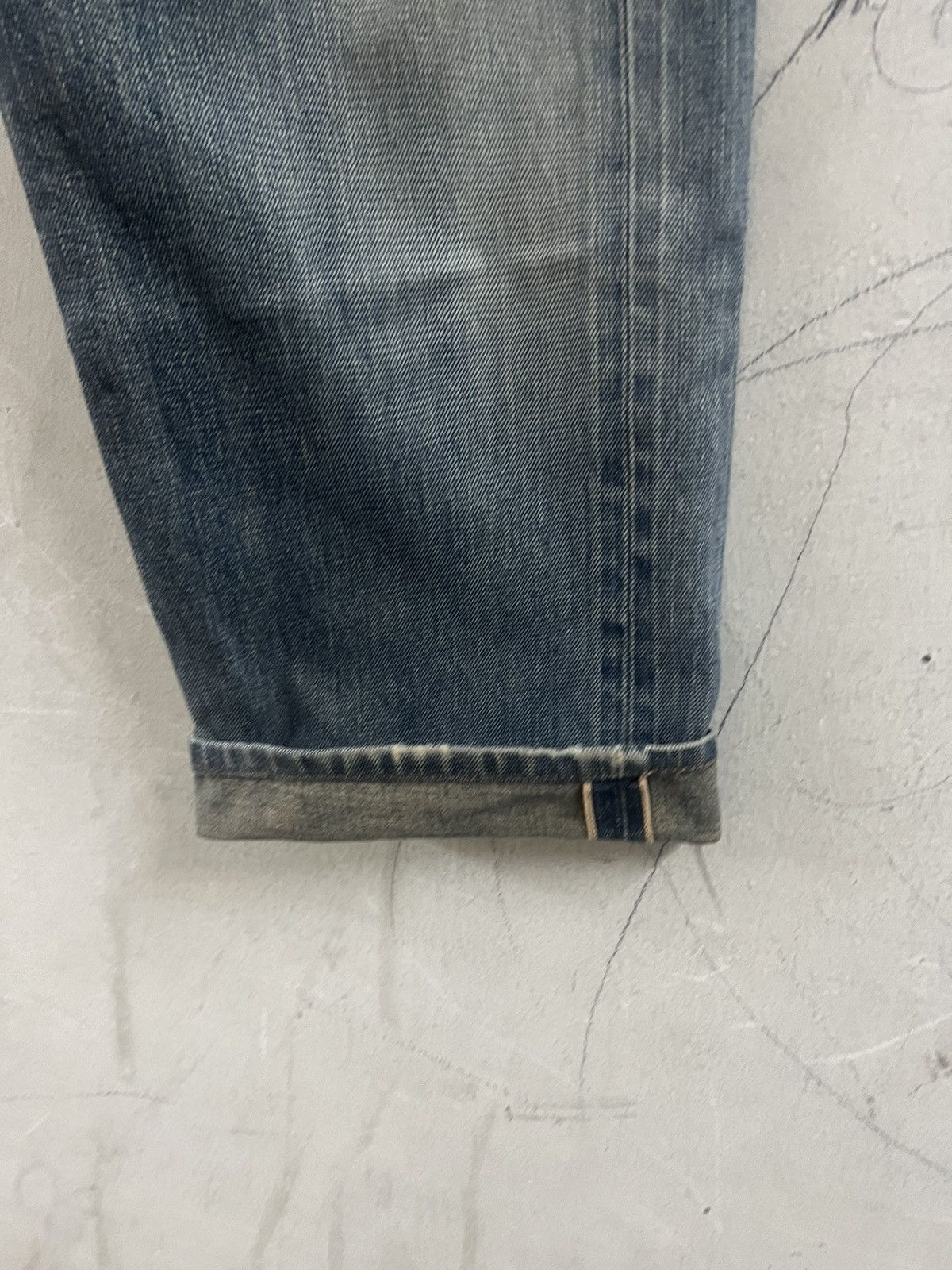 Hysteric Glamour × Japanese Brand × Vintage VINTAGE SALVAGE EDWIN 505 DISTRESSED DENIM PANT Size US 30 / EU 46 - 7 Thumbnail
