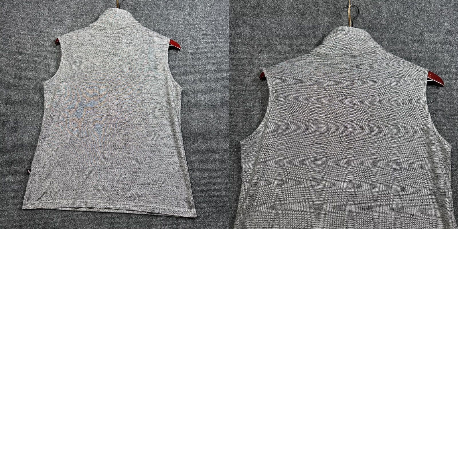 Vintage Birdee Sport Top Womens L Gray Knit Zip Neck Sleeveless Pullover Golf Size L / US 10 / IT 46 - 8 Thumbnail