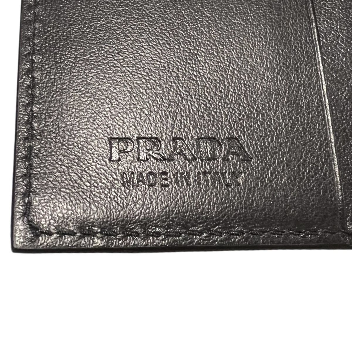 Prada Prada Leather Bifold Wallet Size ONE SIZE - 4 Thumbnail