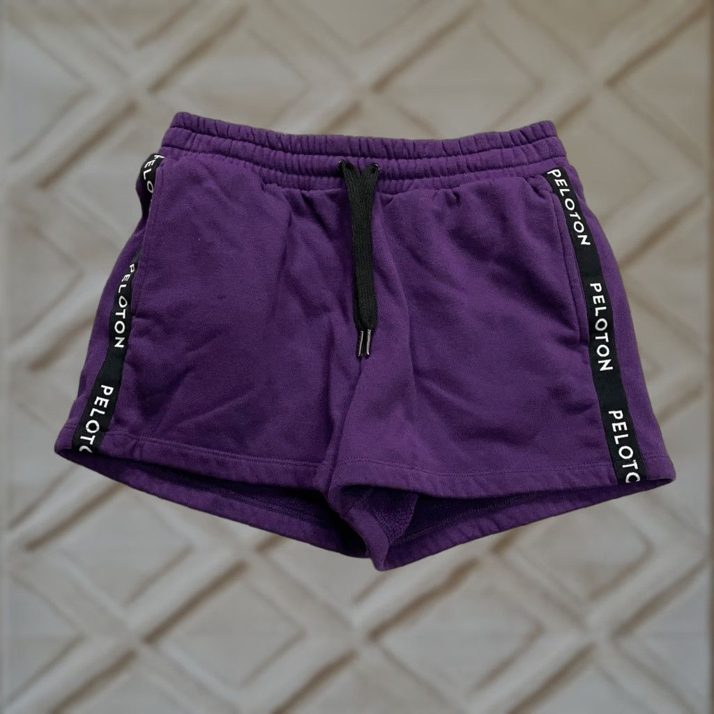 Vintage VINTAGE Peloton Women's Sweat Shorts Small Purple Casual Activewear Cotton 3" Inseam Size 28" / US 6 / IT 42 - 1 Thumbnail