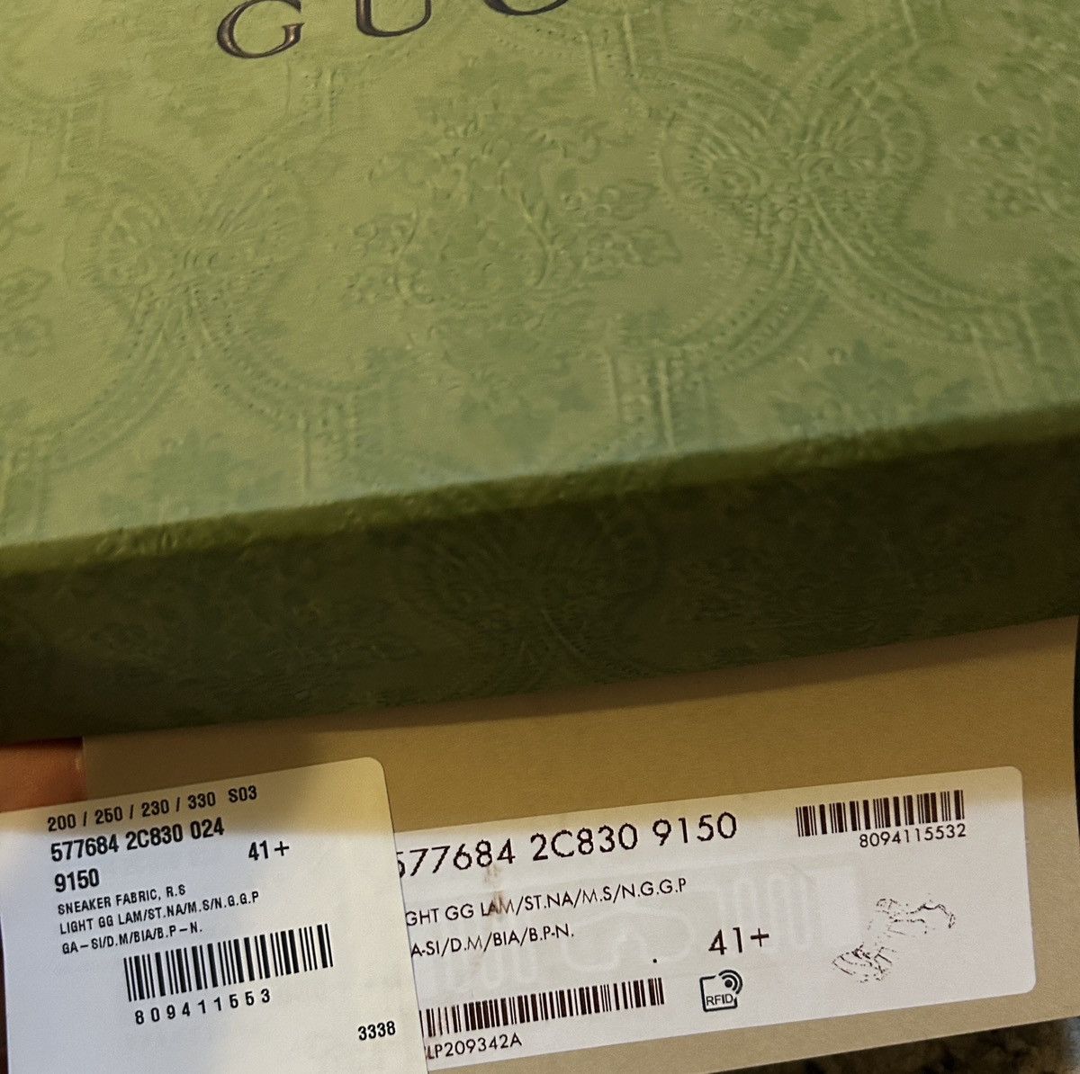 Gucci Gucci Screener Light GG Lame Sneaker size 41.5 Size US 11.5 / IT 41.5 - 8 Thumbnail