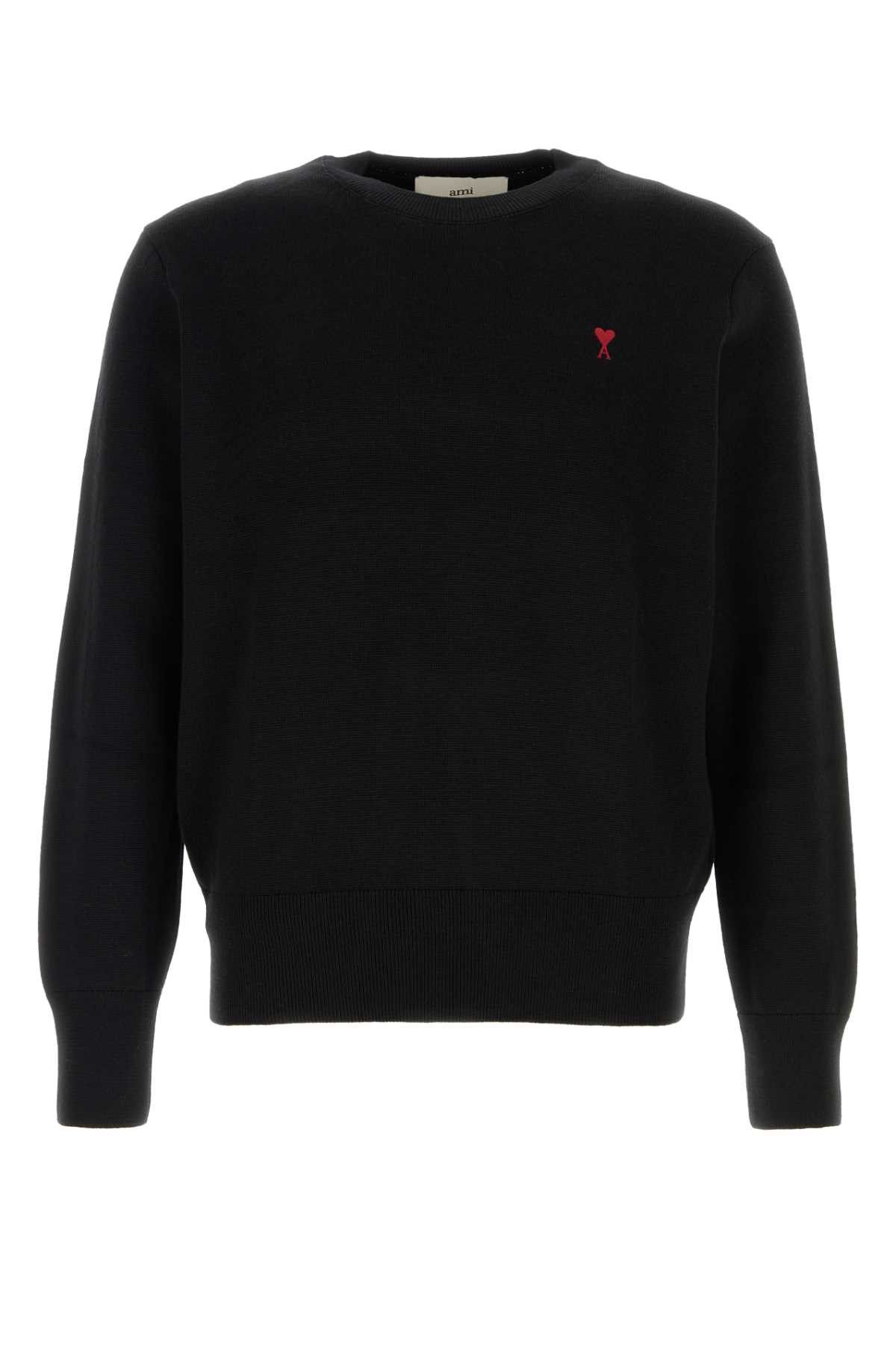 AMI Black Wool Sweater Size US XL / EU 56 / 4 - 1 Thumbnail