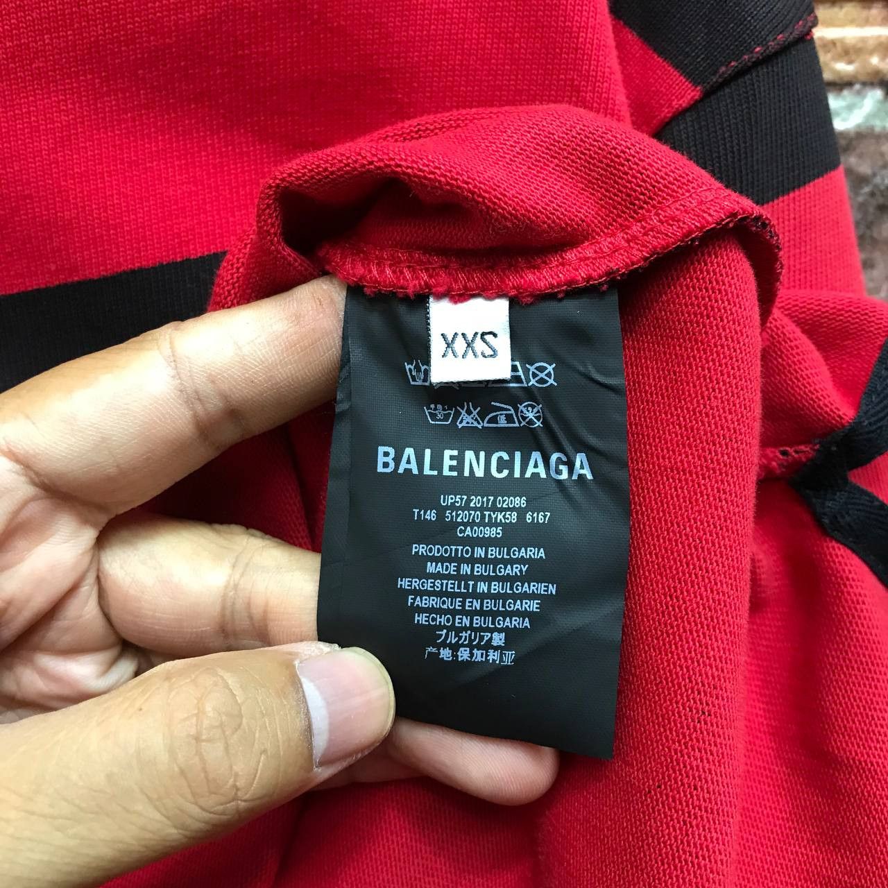 Balenciaga BALENCIAGA PRISONER STRIPED RUGBY POLO Size US L / EU 52-54 / 3 - 5 Thumbnail
