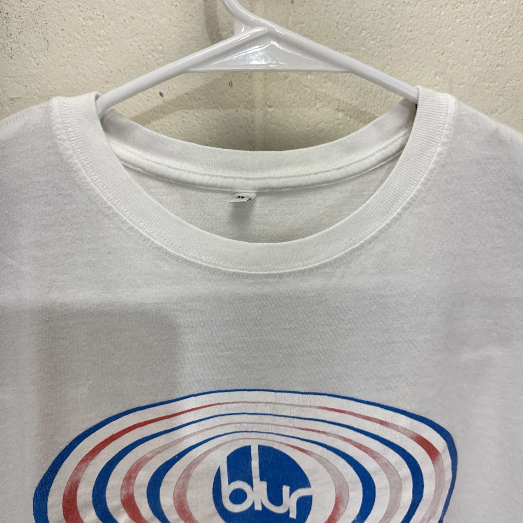 Vintage VINTAGE Blur Shirt Long Sleeve XL Unisex Adults Crew Neck Graphic Print 90s Band Logo Green White" Size US XL / EU 56 / 4 - 4 Thumbnail