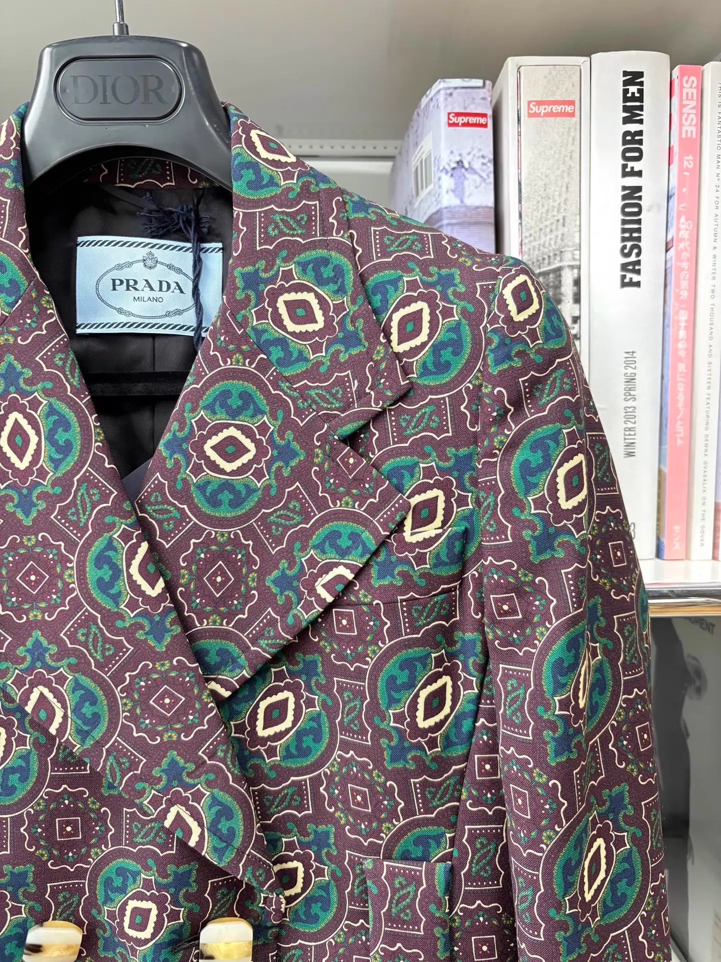 Prada Prada Runway Paisley Wool Blazer IT42 Brand New Size M / US 6-8 / IT 42-44 - 2 Thumbnail
