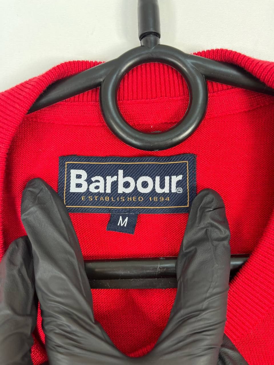 Barbour Barbour Mens Red Crewneck Sweater Cotton Knit Jumper Size M Size US M / EU 48-50 / 2 - 3 Thumbnail