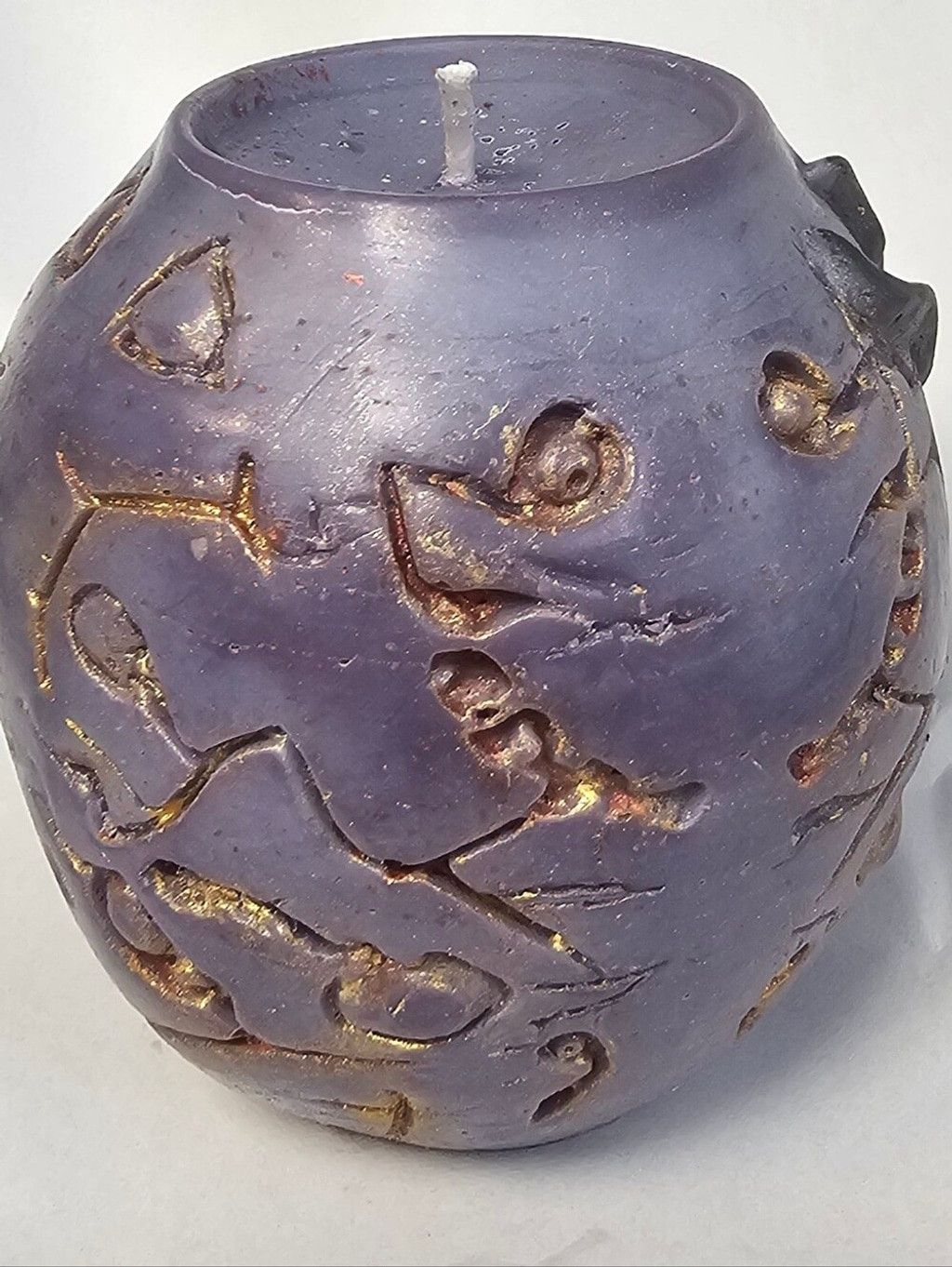Handmade Dragon Egg Vegan Soy Wax Novelty Pillar Candle, 13.3 oz Size ONE SIZE - 3 Thumbnail