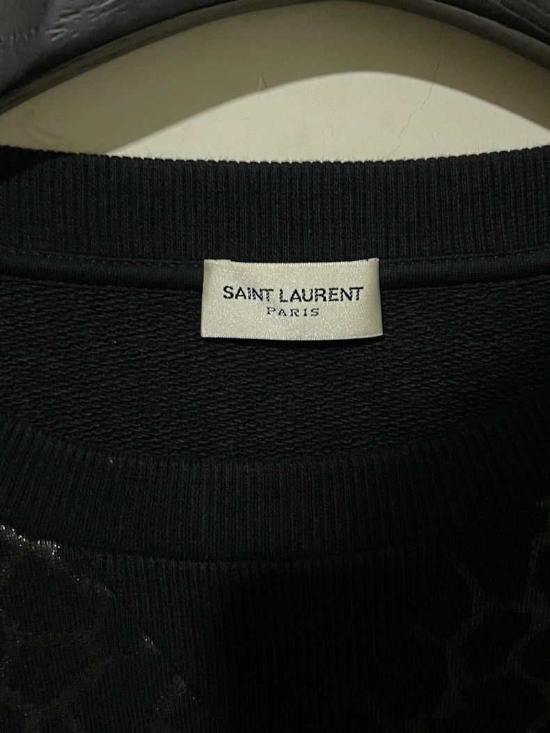 saint Laurent paris15fw genuine rubberized crocodile print