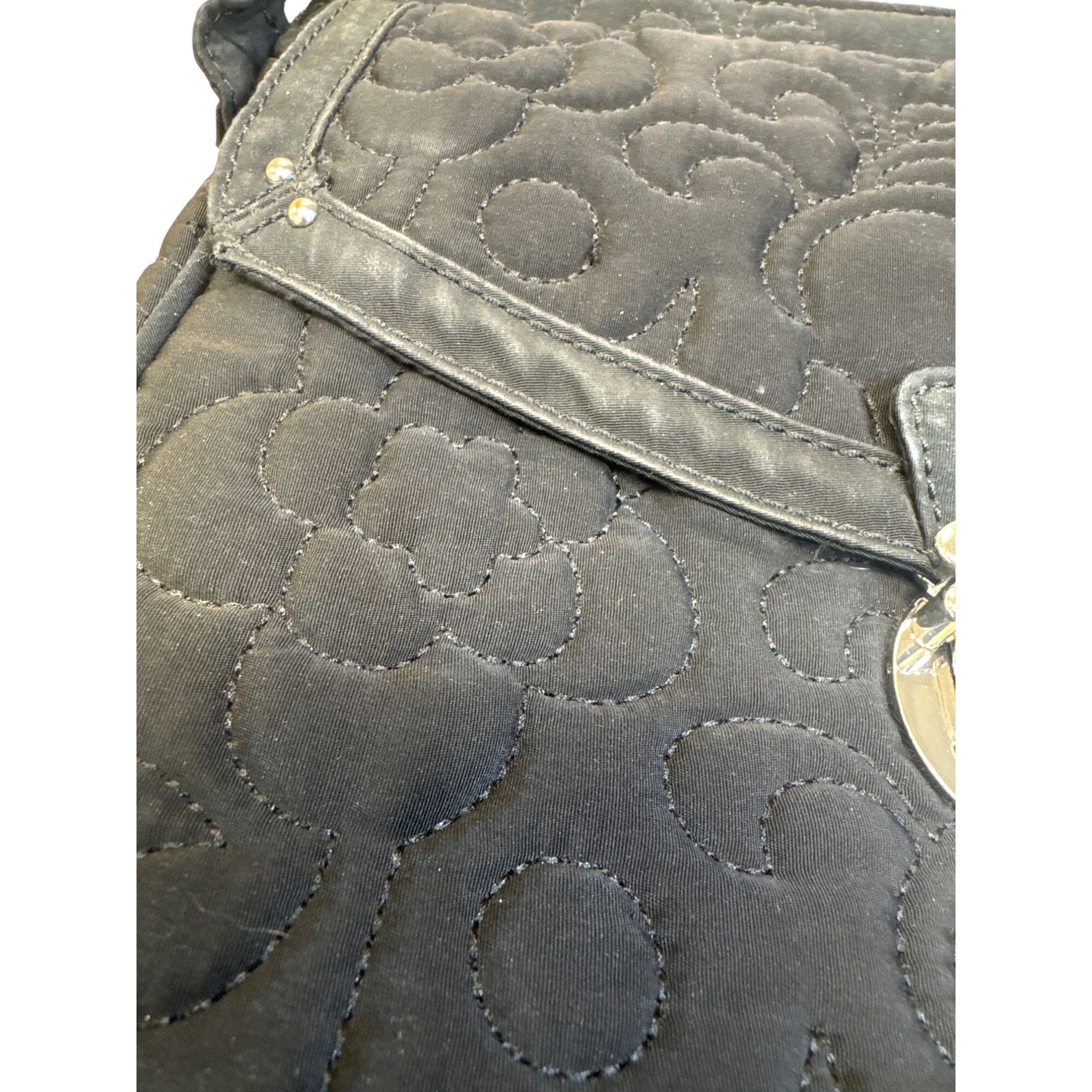 Vera Bradley Vera Bradley Womens Black Quilted Polyester Shoulder Crossbo Size ONE SIZE - 2 Thumbnail