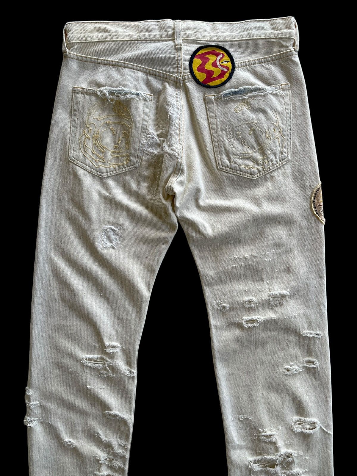 Billionaire Boys Club BBC Destroyed Ripped Jeans Size US 32 / EU 48 - 13 Thumbnail