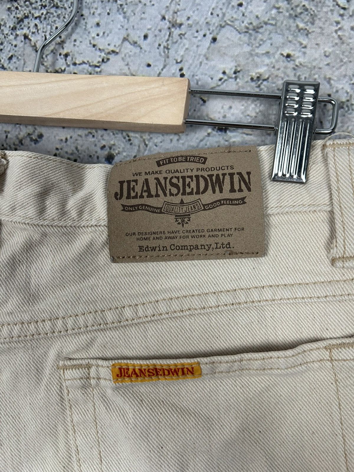 Edwin Vintage Edwin Made in Japan Beige Denim Pants Jeans Size US 34 / EU 50 - 9 Thumbnail