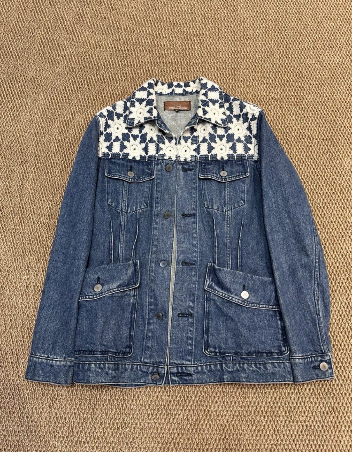 Comme des Garcons Comme des Garçons Octagram Star Embroidered Denim Jacket K23 Size US M / EU 48-50 / 2 - 1 Thumbnail