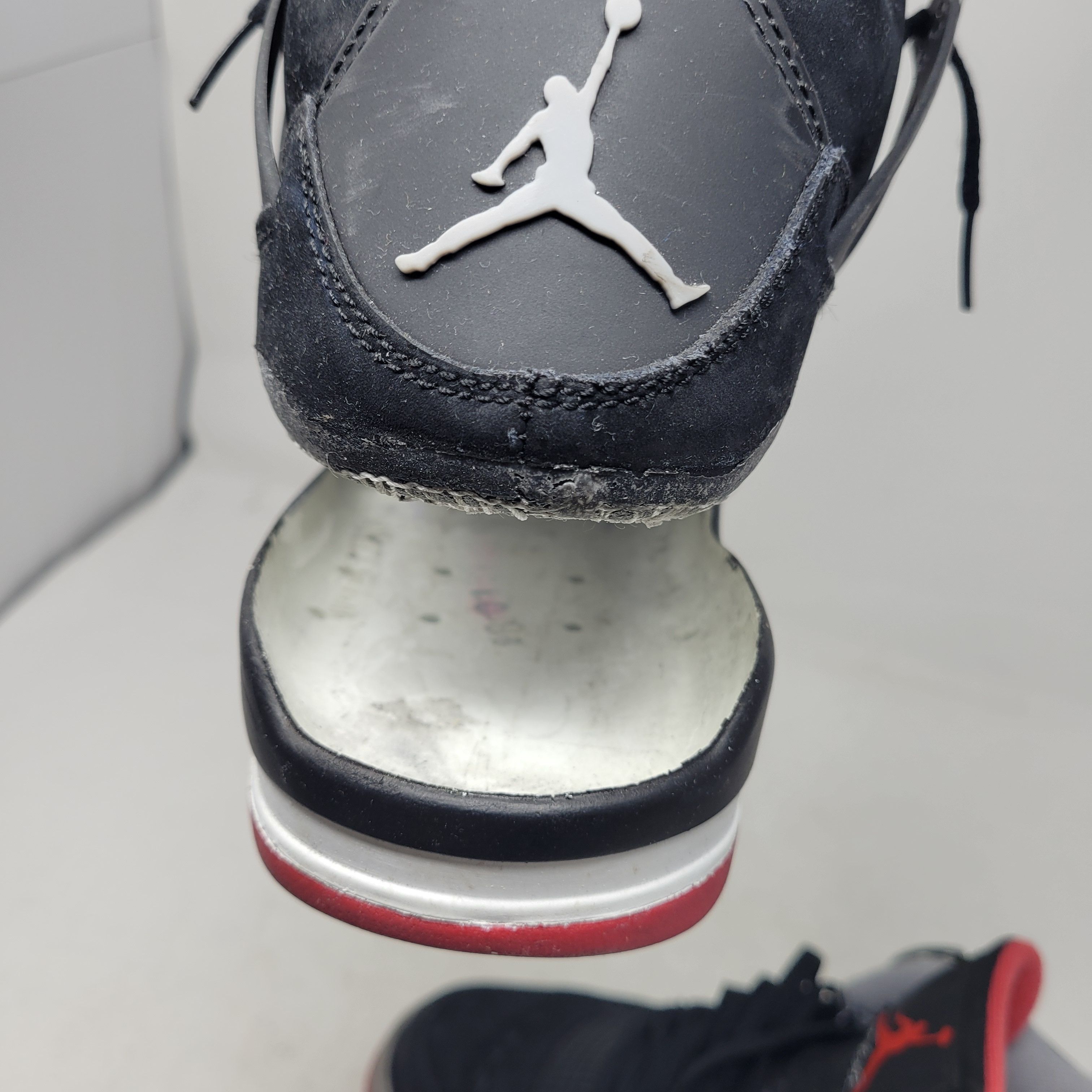 Jordan Brand × Nike Air Jordan 4 Retro IV Black Red BRED 308497-089 US sz 8 Size US 8 / EU 41 - 15 Thumbnail