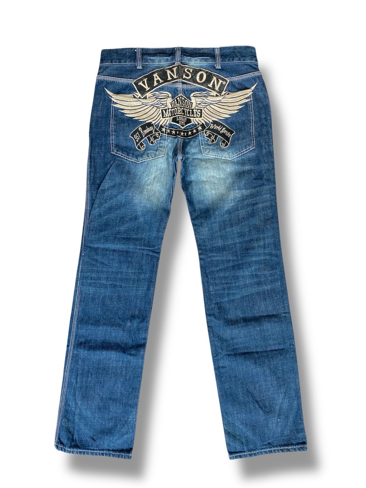 If Six Was Nine × Japanese Brand × Vanson Leathers Rare Embroidery Vanson Leathers Motorcycles Size US 32 / EU 48 - 1 Thumbnail