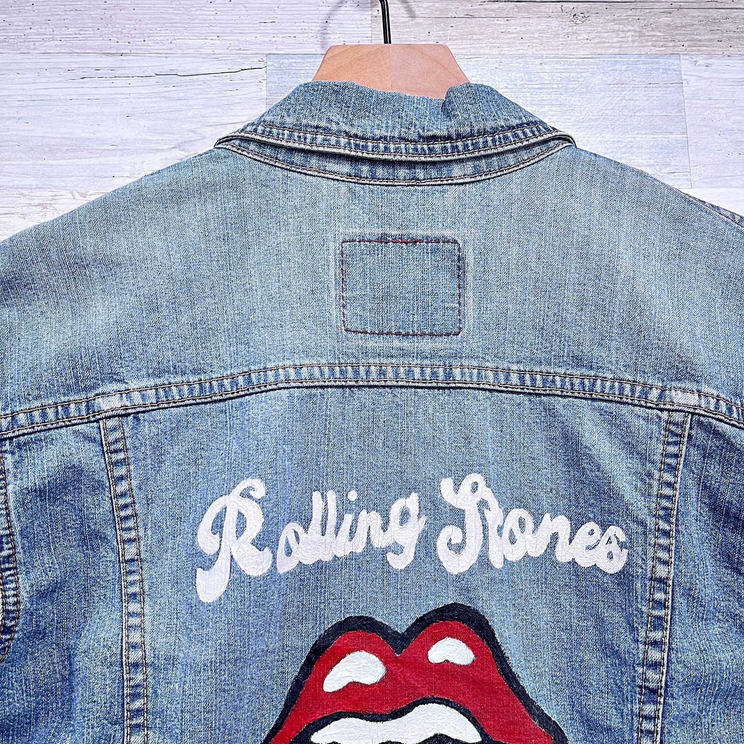 Levi's × The Rolling Stones Levis Rolling Stones Vintage 90 Denim Trucker Jacket Women M Size M / US 6-8 / IT 42-44 - 5 Thumbnail