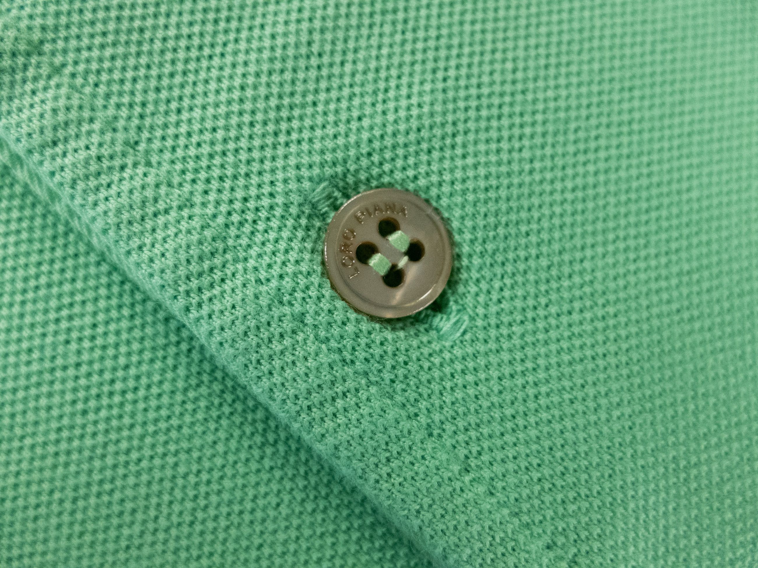 Loro Piana LORO PIANA solid green pique cotton polo shirt Large NWT Size US L / EU 52-54 / 3 - 5 Thumbnail