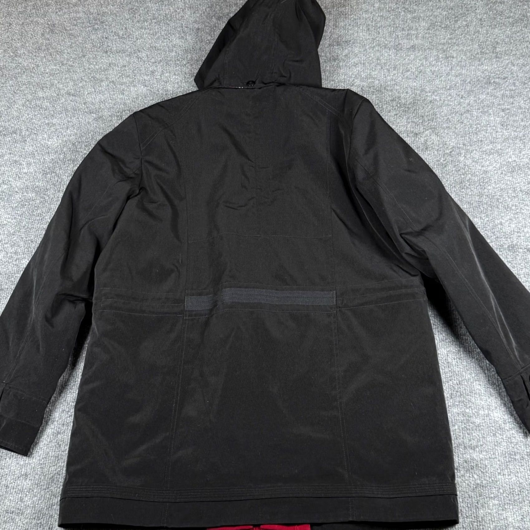Vintage VINTAGE Braetan Black Plaid Lined Mid-Length Jacket Coat with Removable Hood Full Zip Wool Blend Liner Women's M Parka Outerwear Size M / US 6-8 / IT 42-44 - 5 Thumbnail