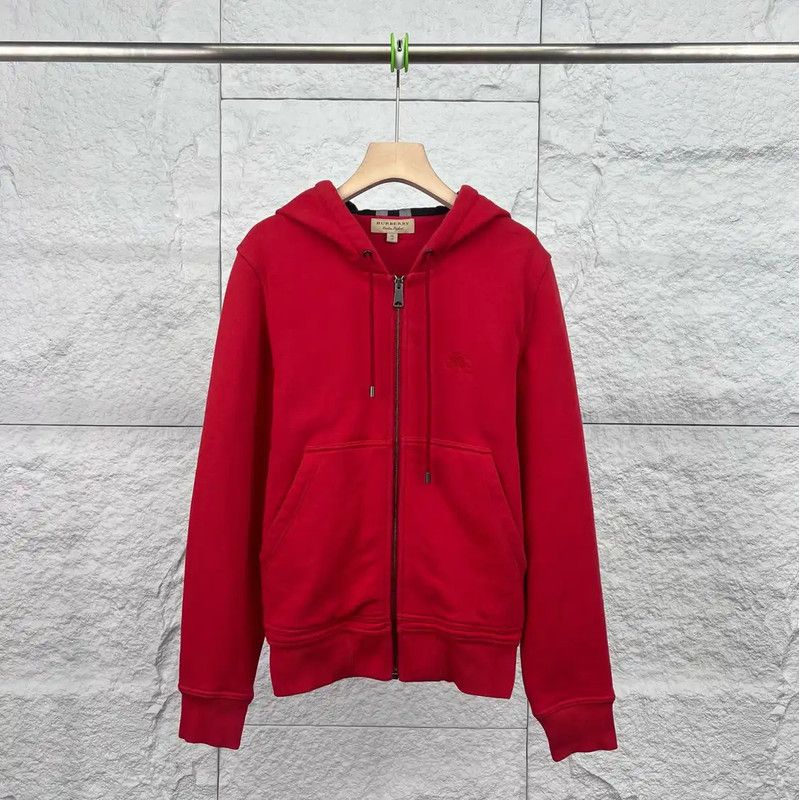 Burberry Burberry Red Cotton Women's Hoodie Size XS / US 0-2 / IT 36-38 - 1 Thumbnail