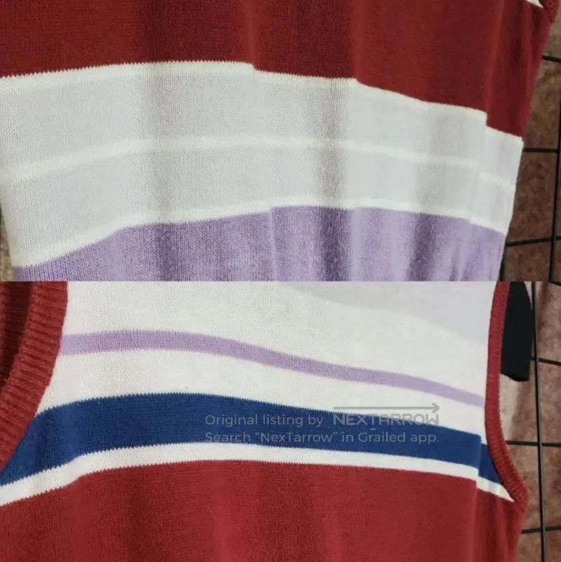 Burberry Summer Purple Knit Top with Embroidery.