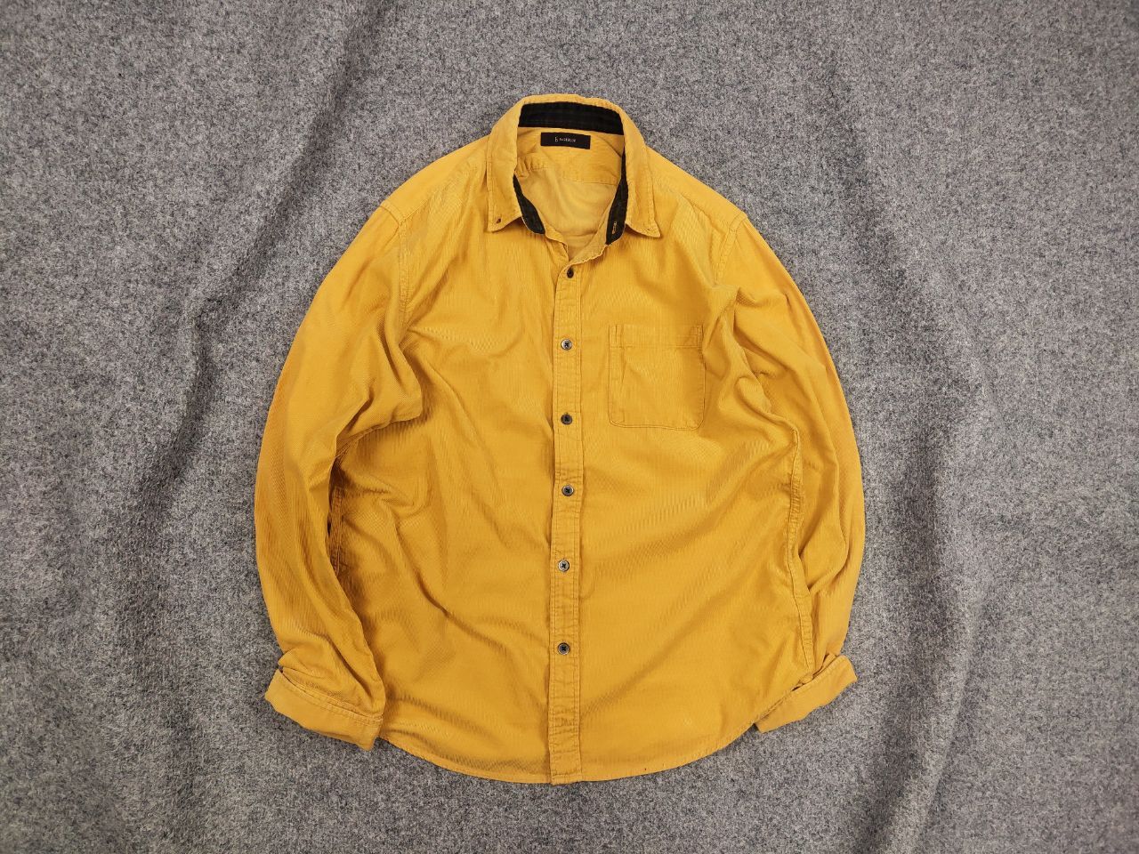 RAGEBLUE Vintage Rageblue Japan Design Corduroy Yellow Button Shirt Size US L / EU 52-54 / 3 - 1 Thumbnail