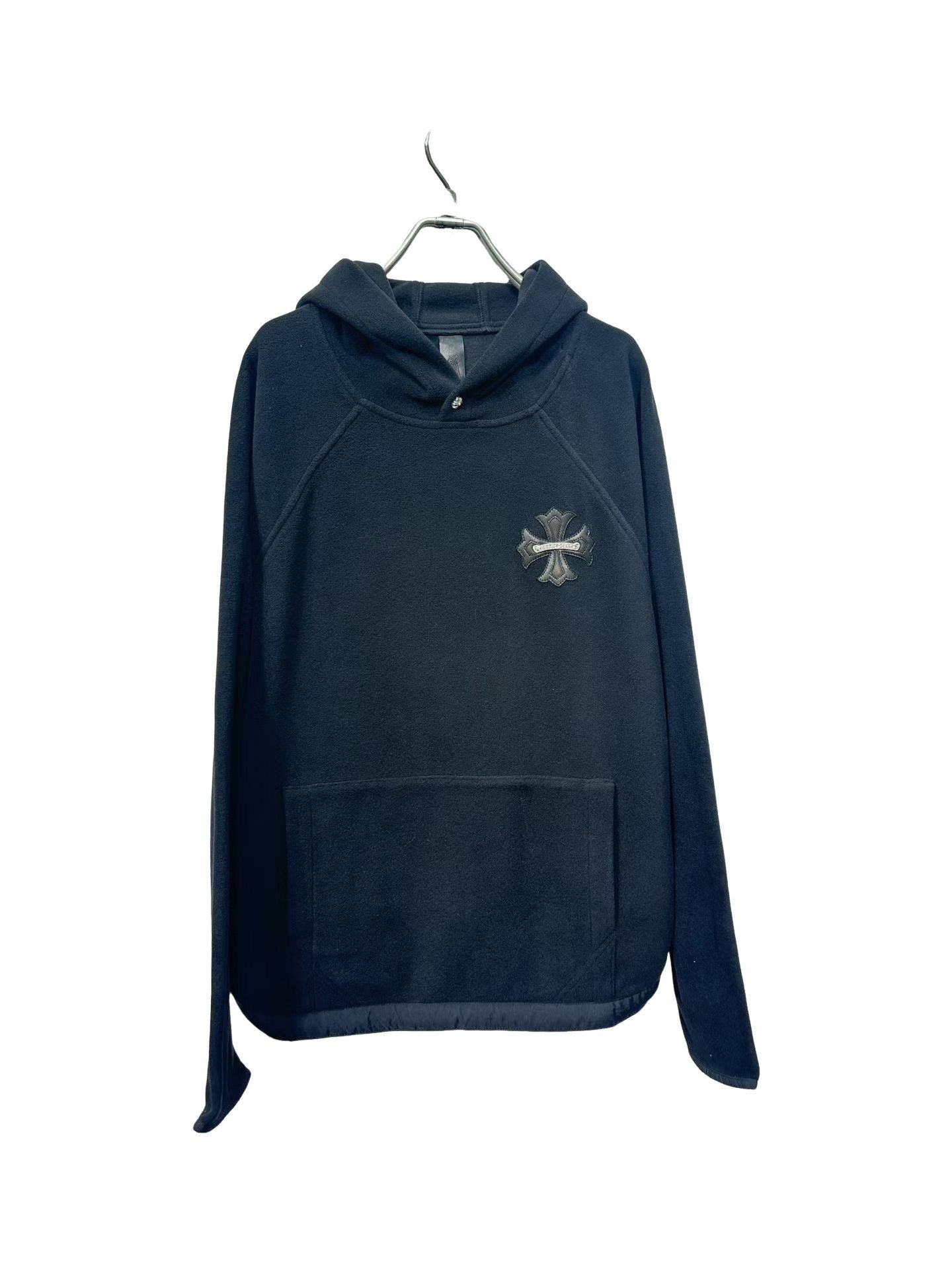 Chrome Hearts Chrome Hearts Leather Cross Fleece Hoodie Size L Size US L / EU 52-54 / 3 - 1 Thumbnail