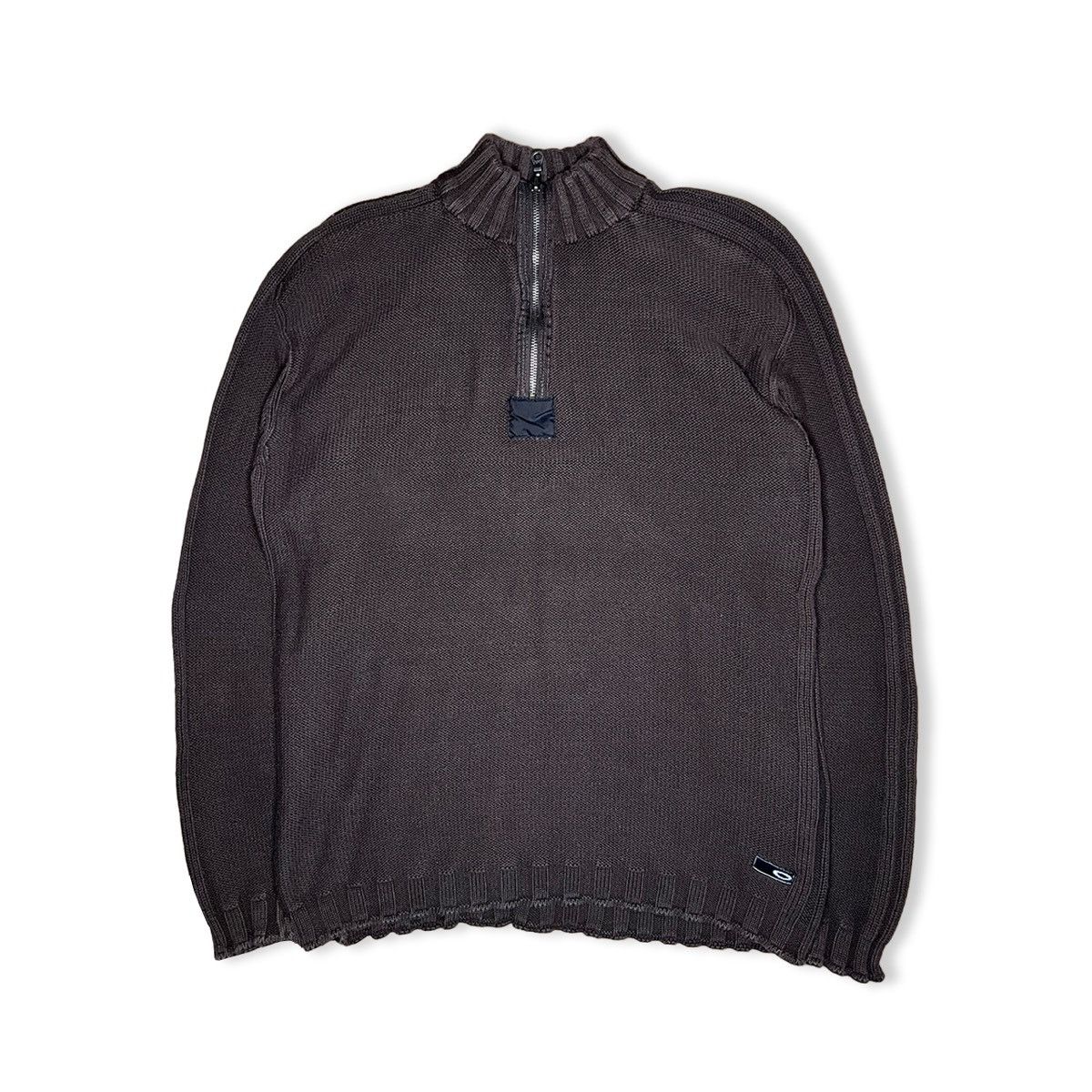 Oakley 2000’s Oakley Software Ribbed Knit 1/4 Zip Size US M / EU 48-50 / 2 - 1 Thumbnail