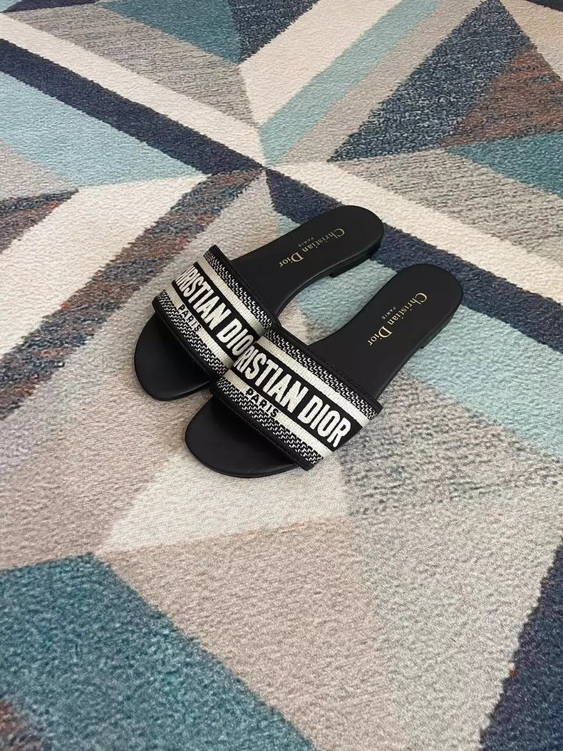 Dior DIOR Women's Casual Slide Sandals Size 39-2506 Size US 7.5 / IT 37.5 - 5 Thumbnail