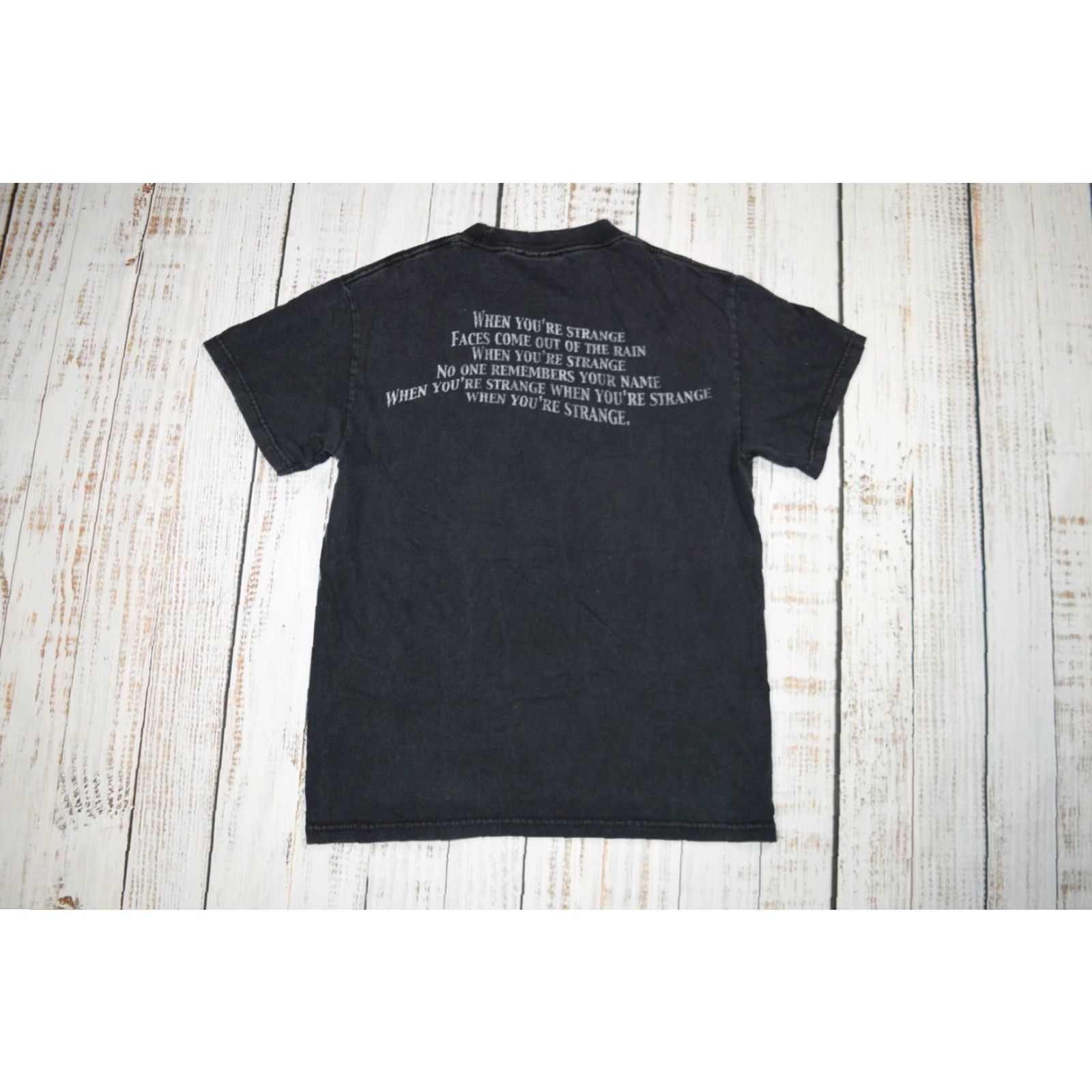 Vintage VINTAGE Winterland The Doors Jim Morrison On Stage People Are Strange T-Shirt Tee Black Adult Small Rock Mens Size US S / EU 44-46 / 1 - 6 Thumbnail