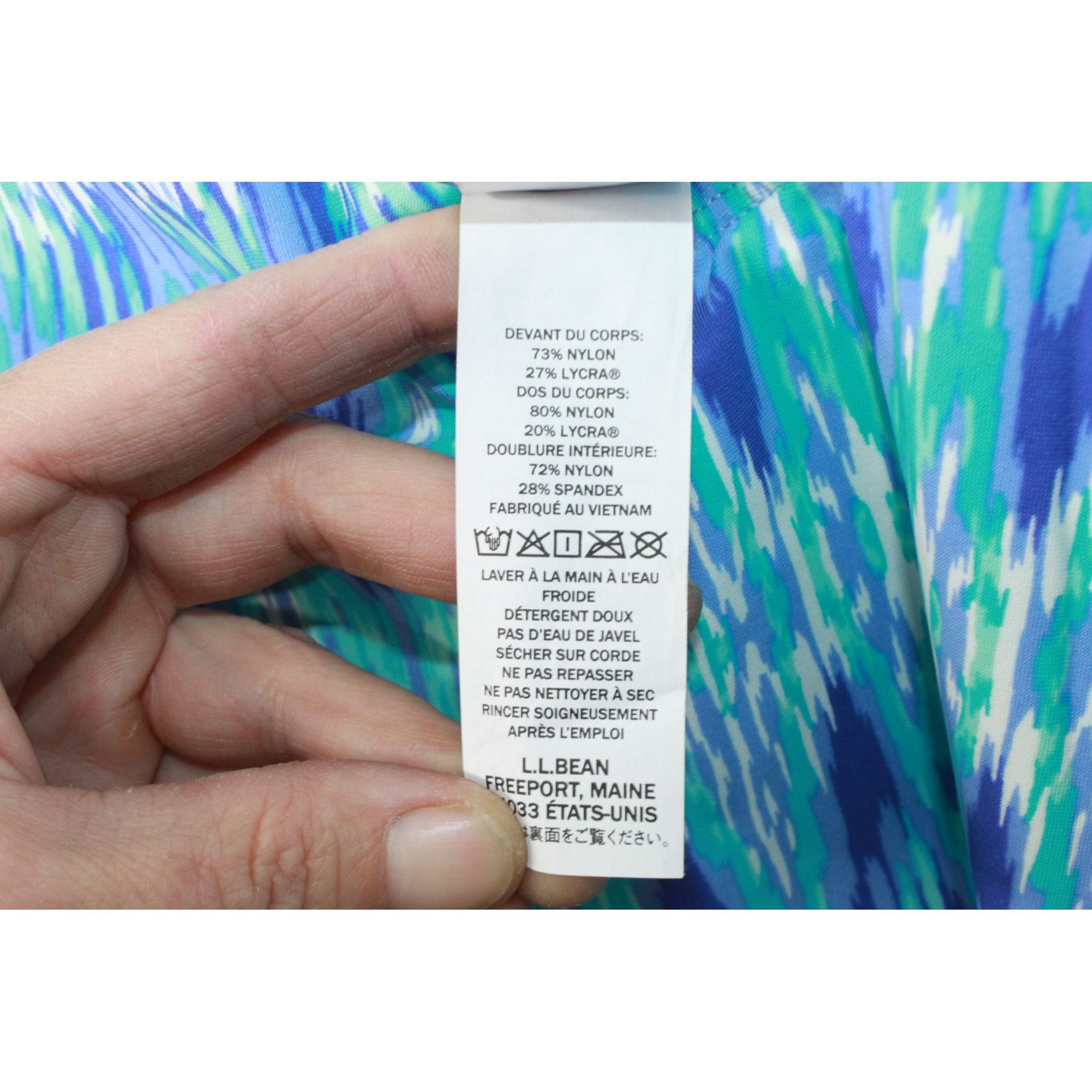 L.L. Bean LL Bean Shaping Swimwear Tanksuit Geometric Print Size 3XL / US 20-22 - 9 Thumbnail