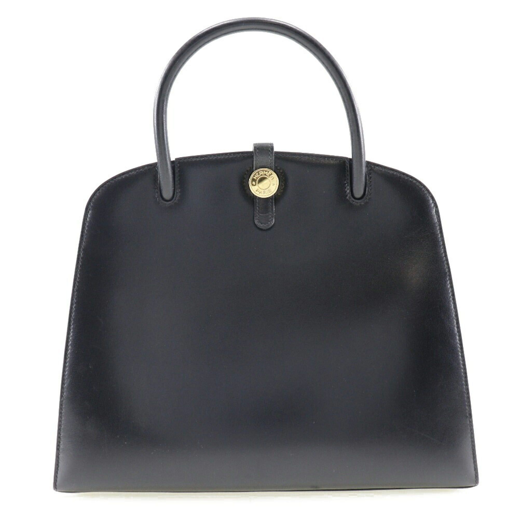 image of Hermes Dalvy Mm Handbag Box Calf Black 〇Z Ladies, Women's