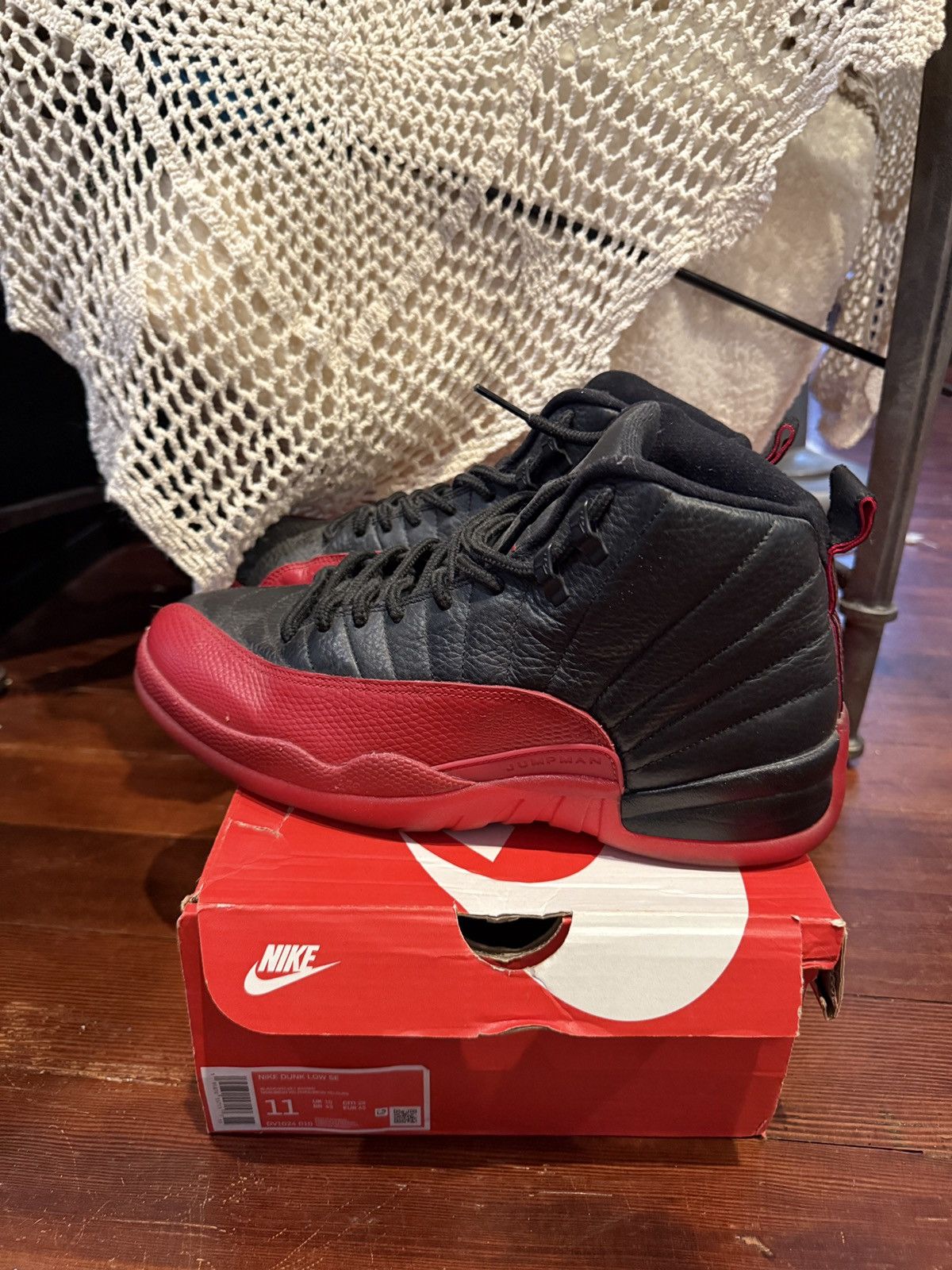 Jordan Brand Jordan 12s (Flu Game) Size US 11.5 / EU 44-45 - 2 Thumbnail