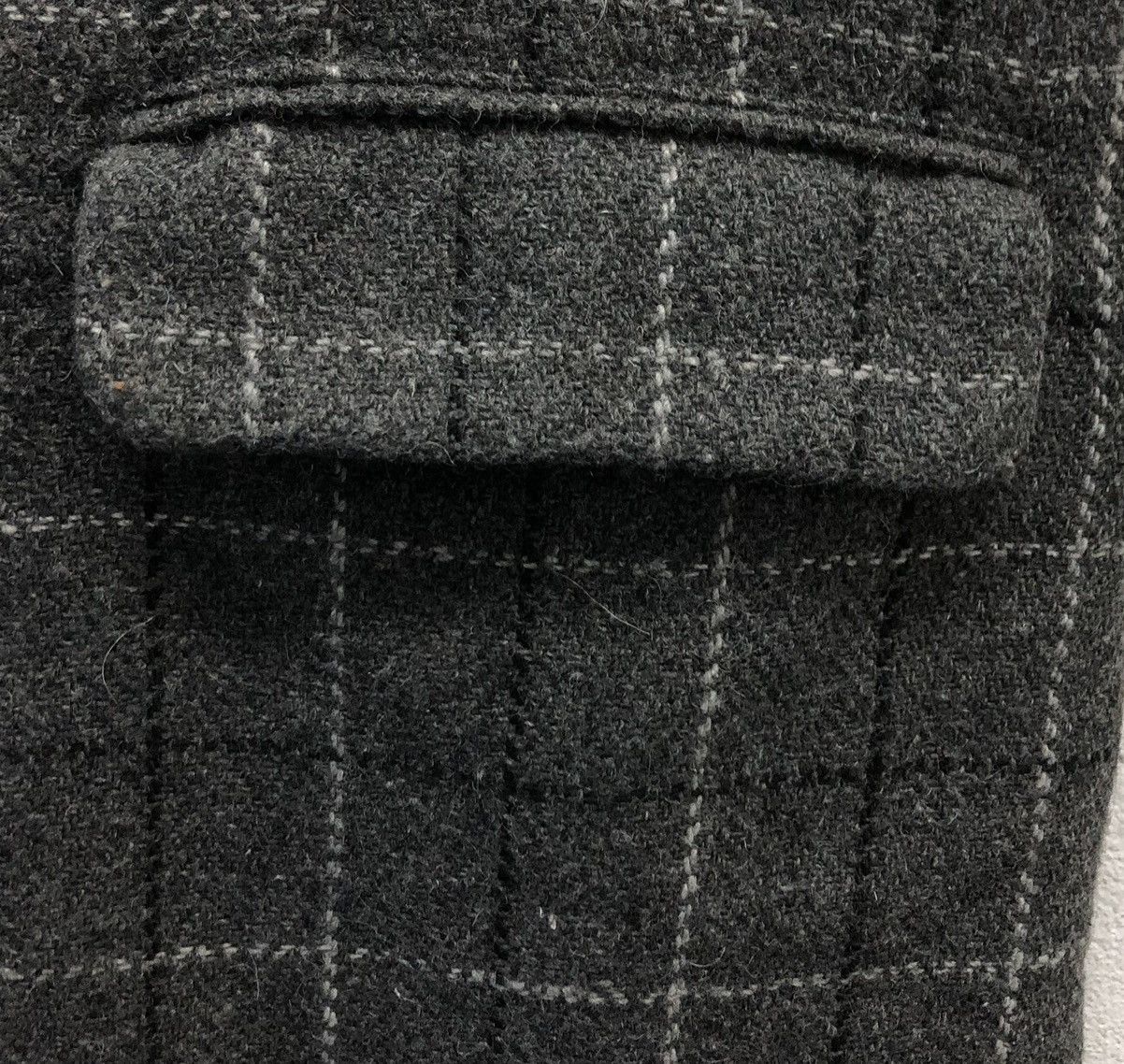 Harris Tweed Vintage Hand Hoven Harris Tweed Wool Coat Size L / US 10 / IT 46 - 4 Thumbnail
