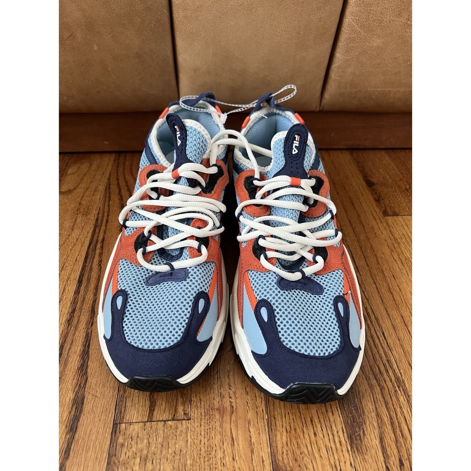 Fila Fila Ray Tracer EVO 2 1RM02033-438 Mens White/Blue /Orange Size US 10 / EU 43 - 2 Thumbnail