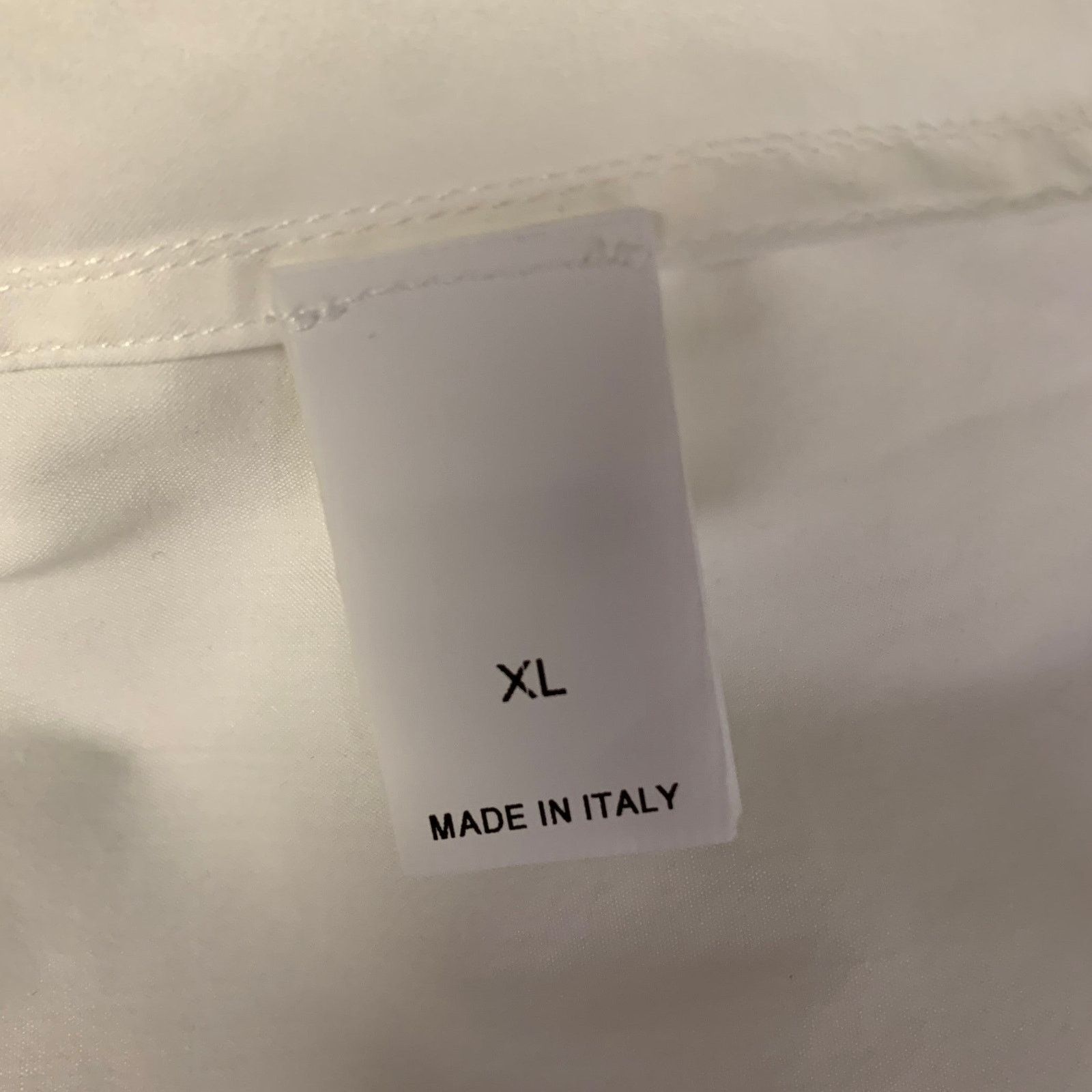 Brunello Cucinelli BRUNELLO CUCINELLI Size XL White Cotton Blend Beaded Shirt Size XL / US 12-14 / IT 48-50 - 6 Thumbnail